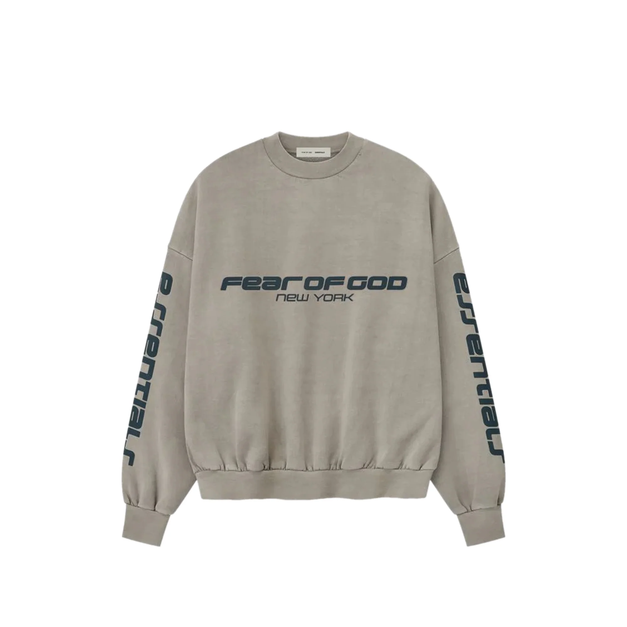 Fear of God ESSENTIALS Mens Heavy Fleece Cropped Relaxed Sweatshirt
