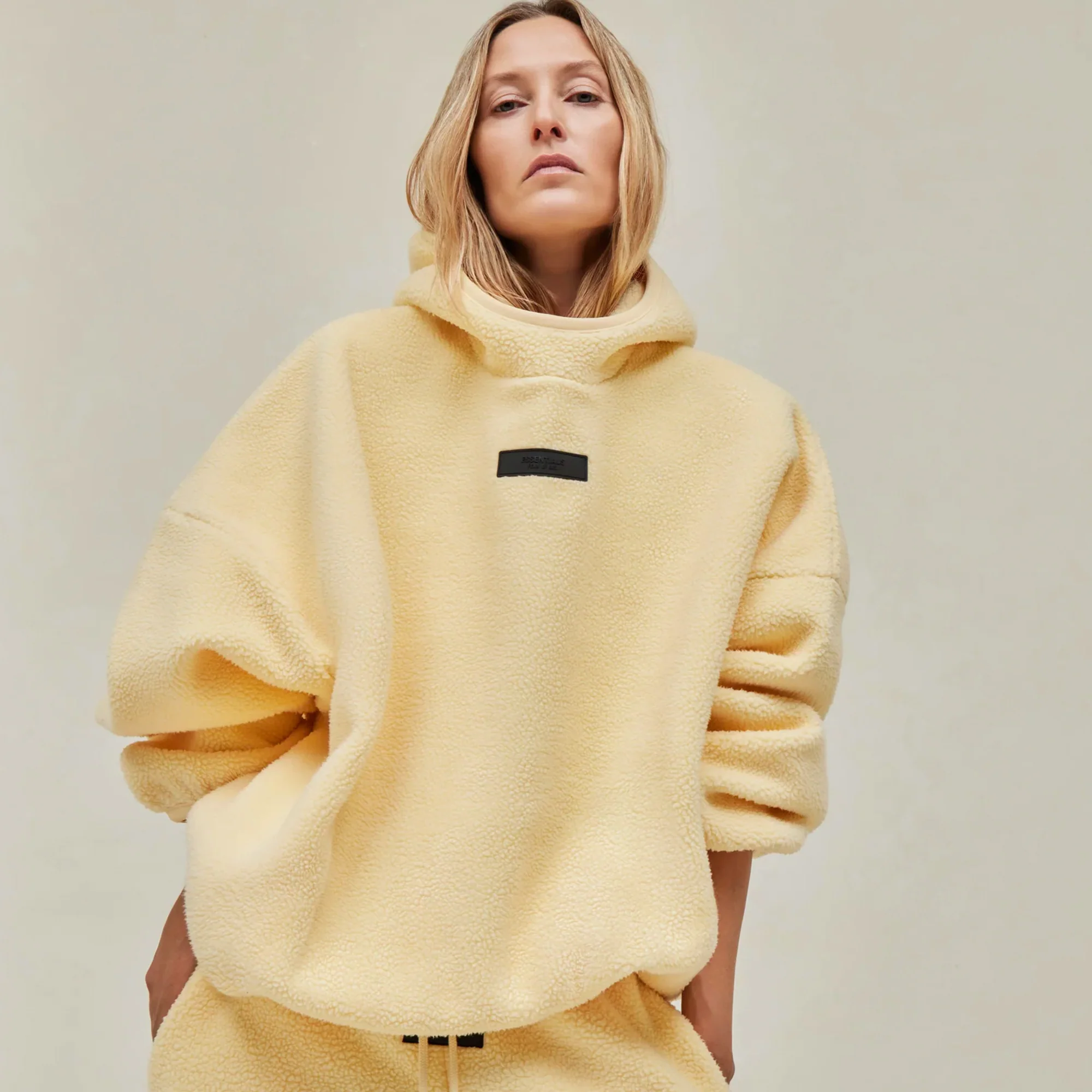 Fear of God Essentials Mens Polar Fleece Hoodie - Image 2