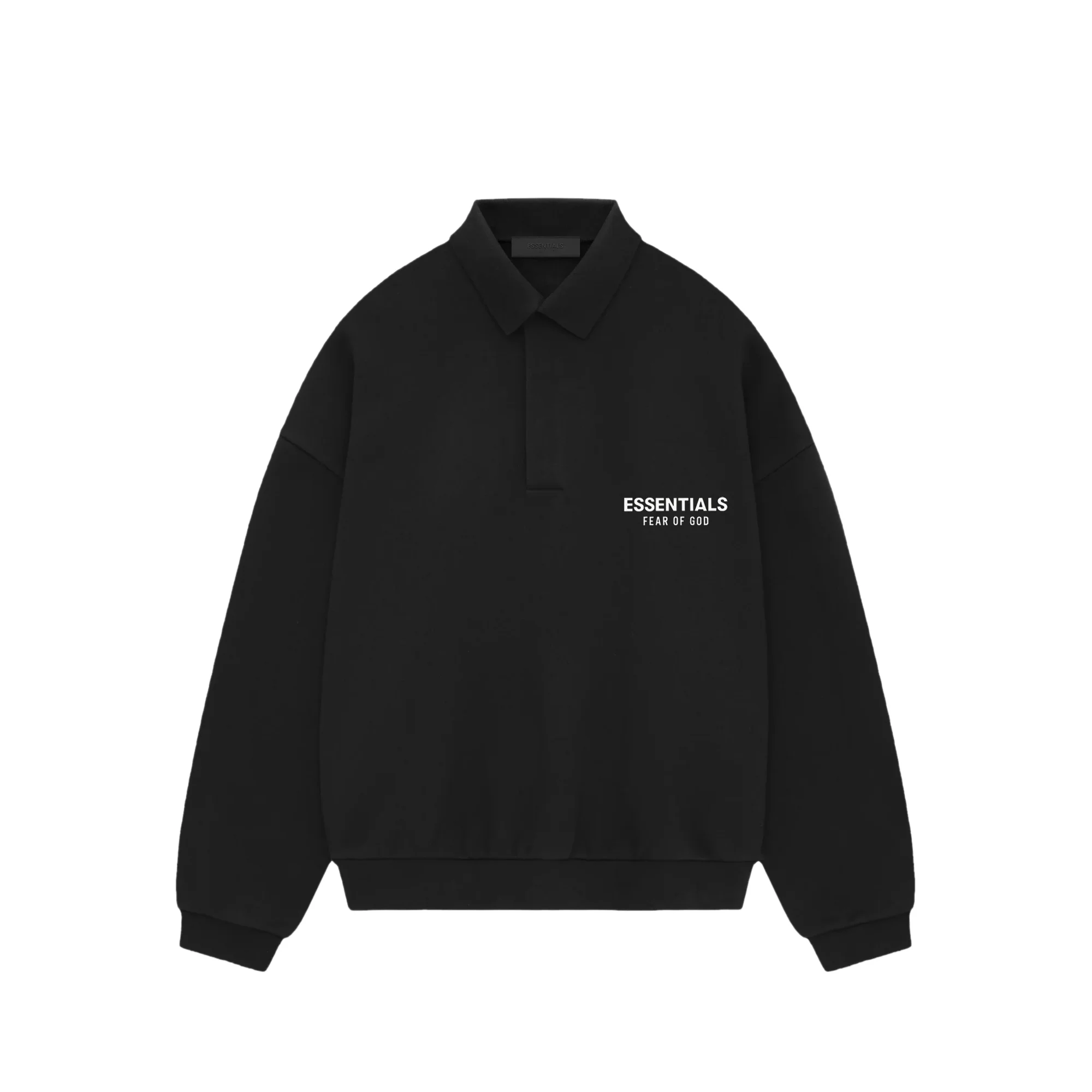Fear of God Essentials Mens Fleece Polo Shirt