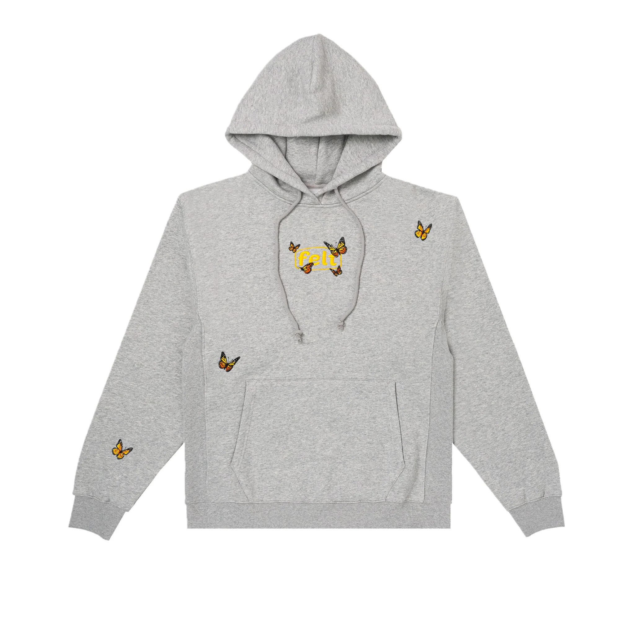 Felt Mens Butterfly Fleece Hoodie