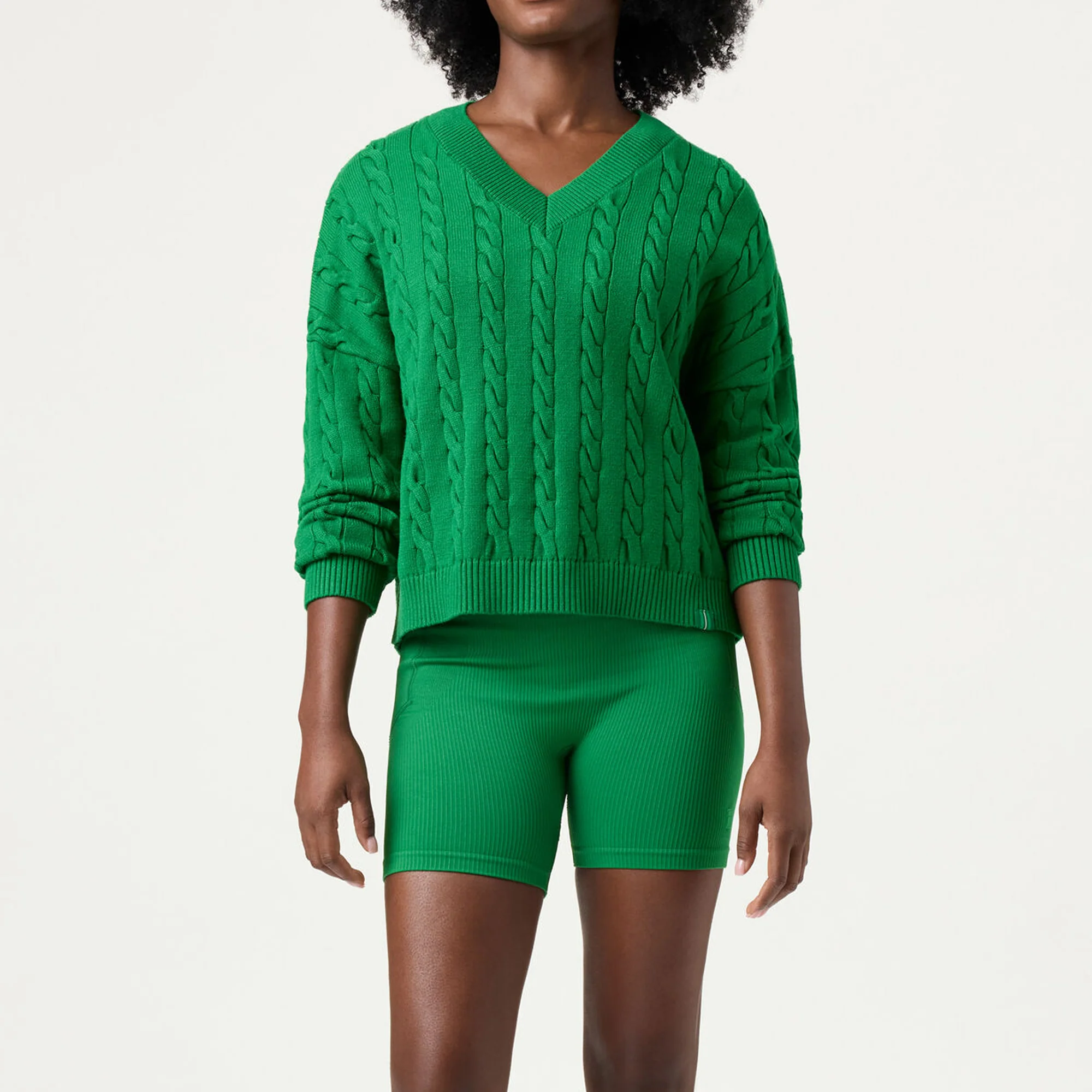 Fila Womens Baseline Chunk V-Neck Sweater - Image 2