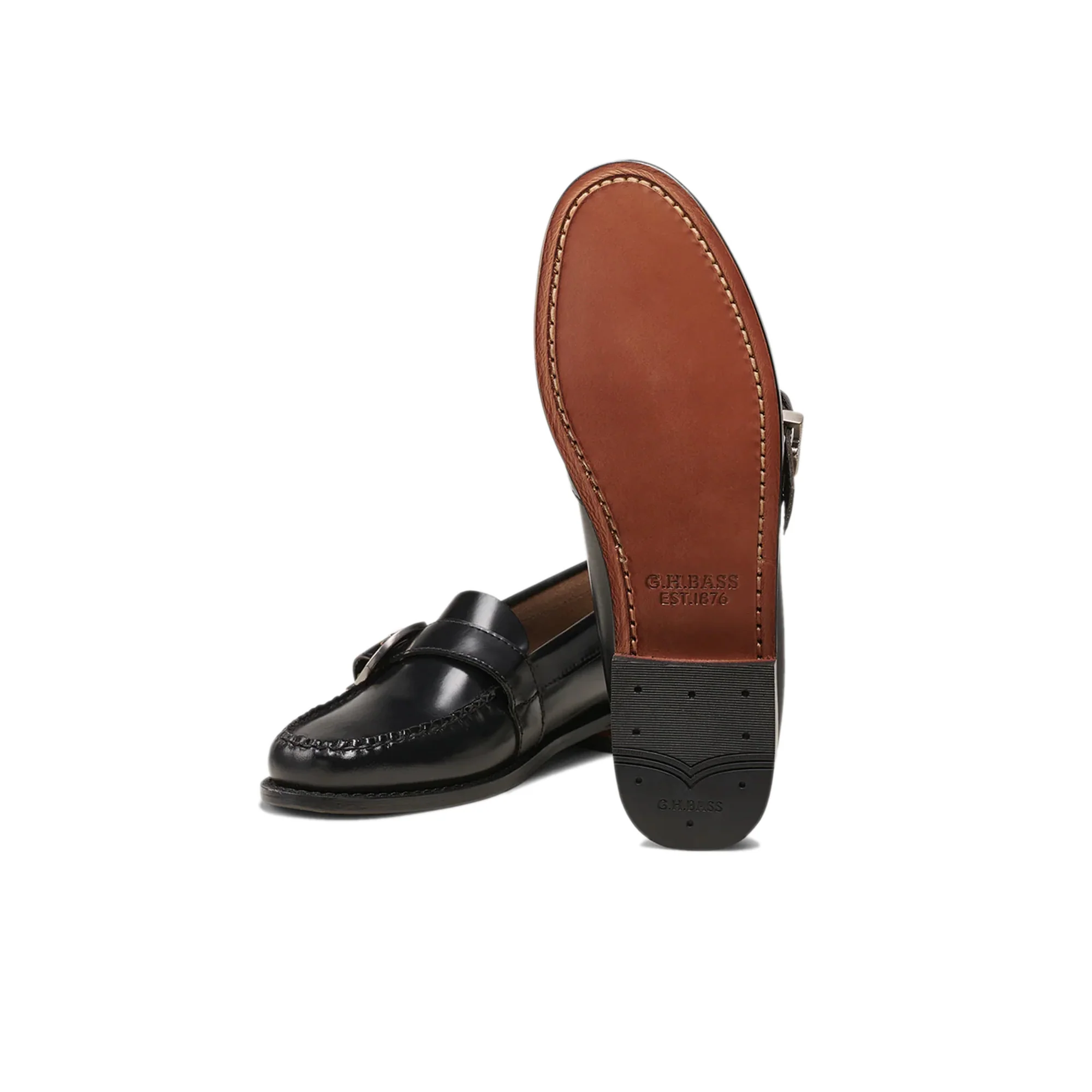 G.H.Bass Womens Marion Buckle Loafers - Image 4