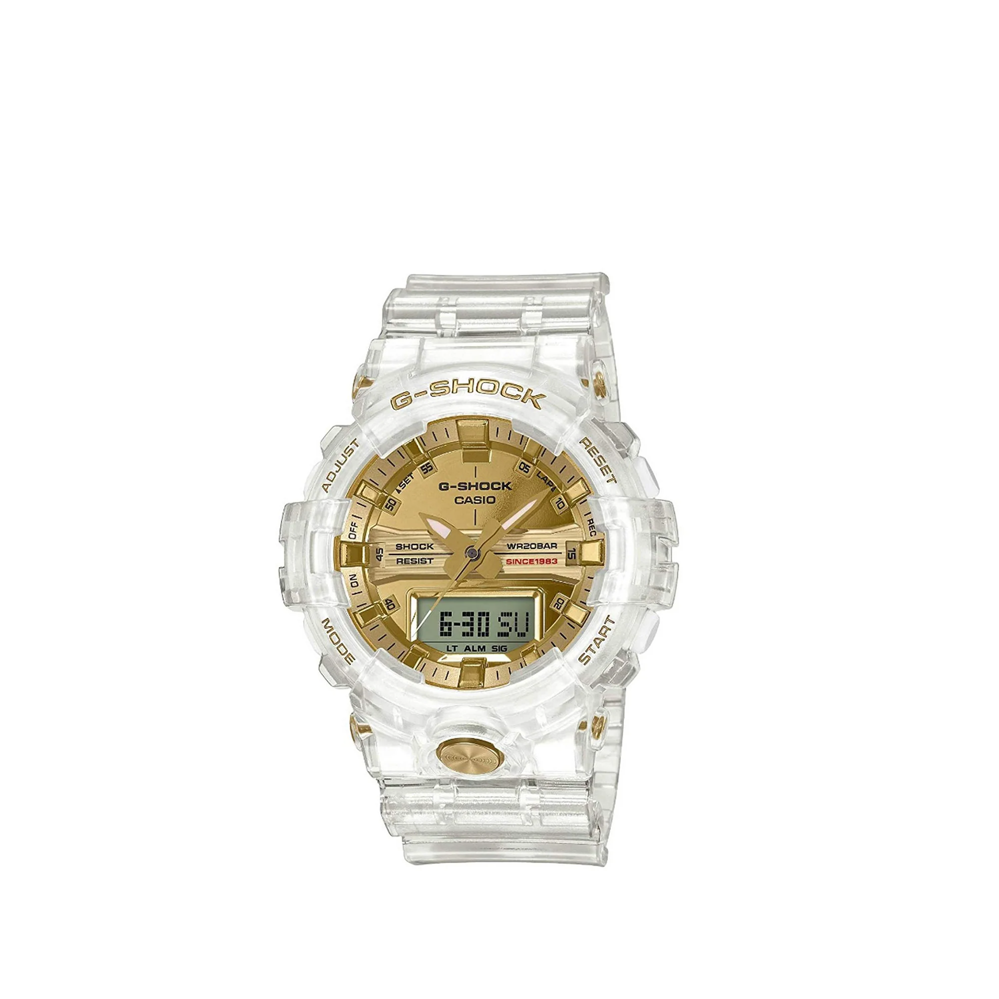 G-Shock Mens 35th Anniversary Glacier Gold Watch [GA835E-7A]