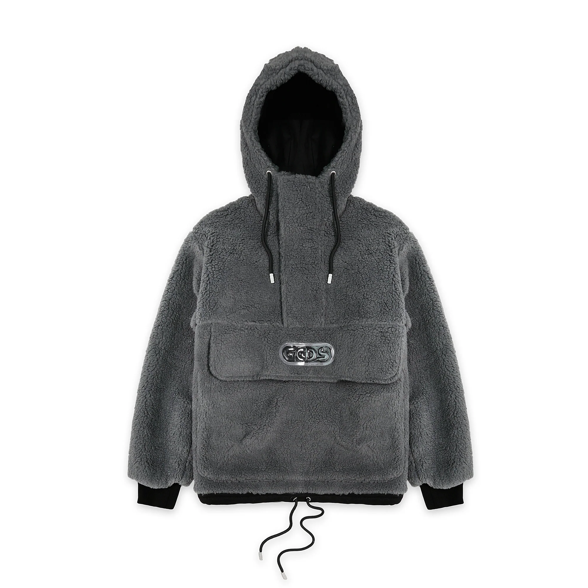 GCDS Womens Macro Pocket Fur Anorak Jacket