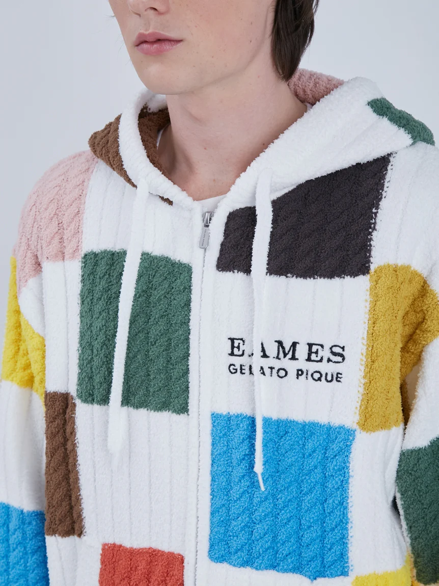 Gelato Pique x EAMES Air Moco Check-Patterned Parka - Image 4