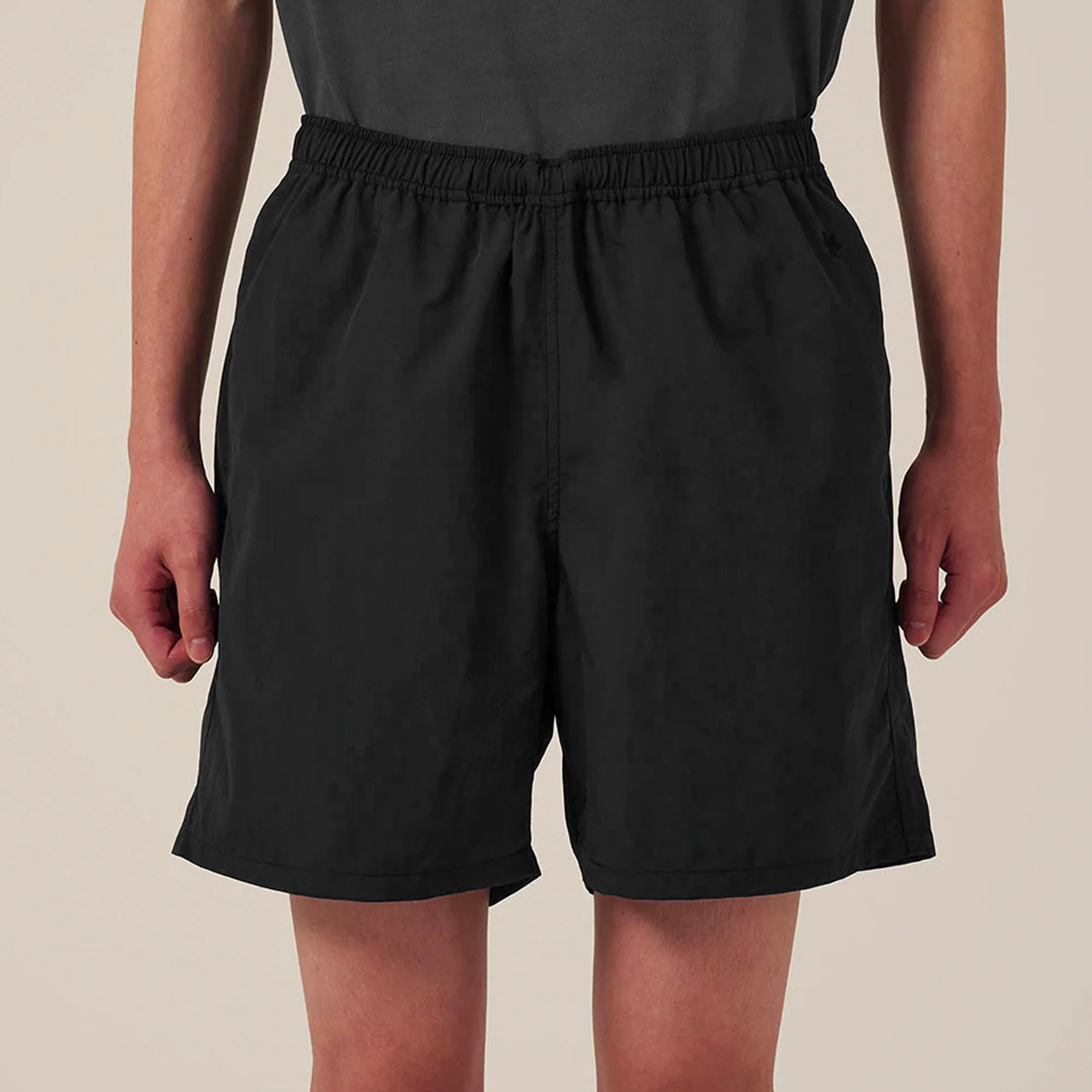 Goldwin Mens Nylon 5 Inch Shorts 'Black' - Image 2
