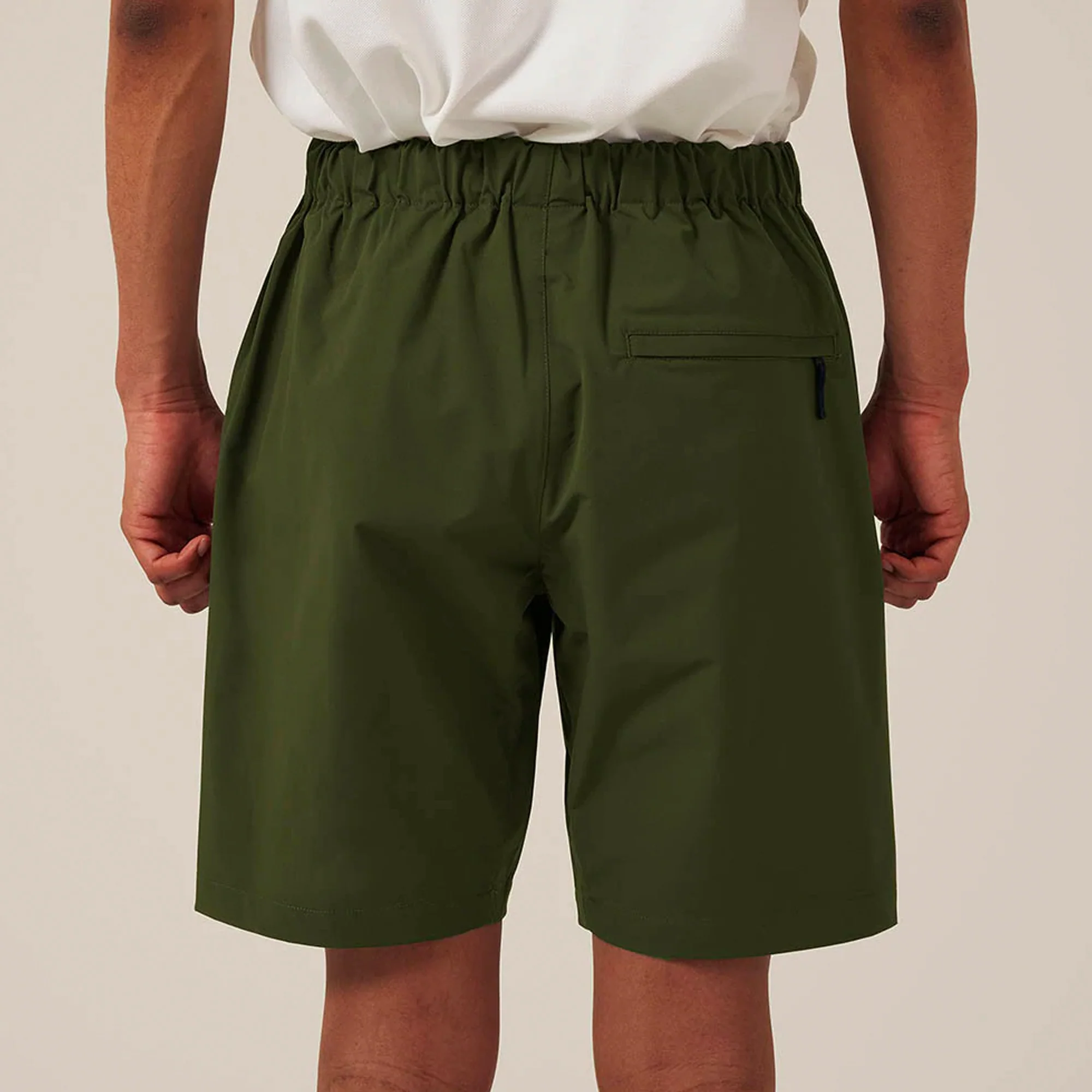 Goldwin Mens Stretch Twill Easy Shorts 'Olive Green' - Image 3