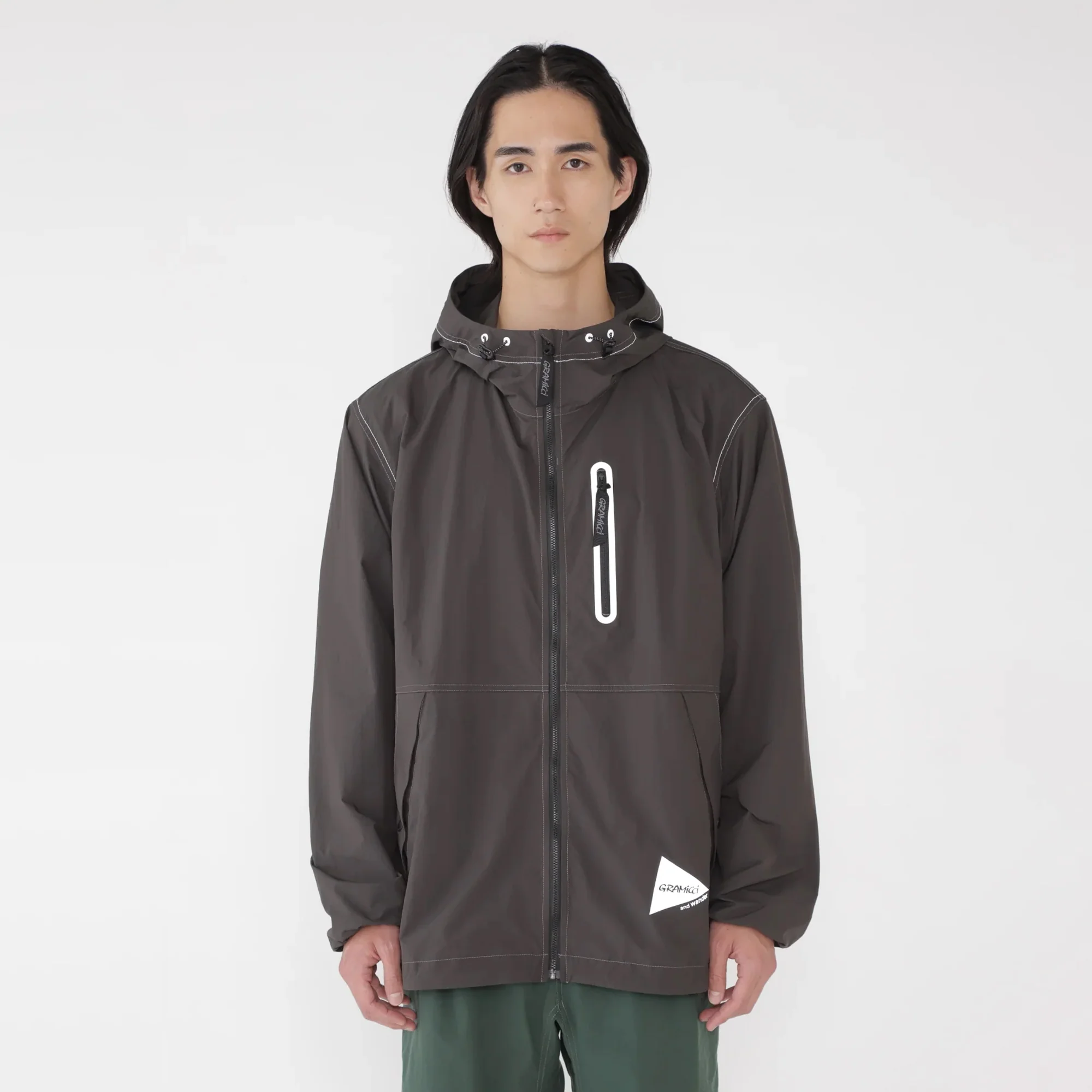 Gramicci x And Wander Mens Brushed Nylon Jacket - Image 2