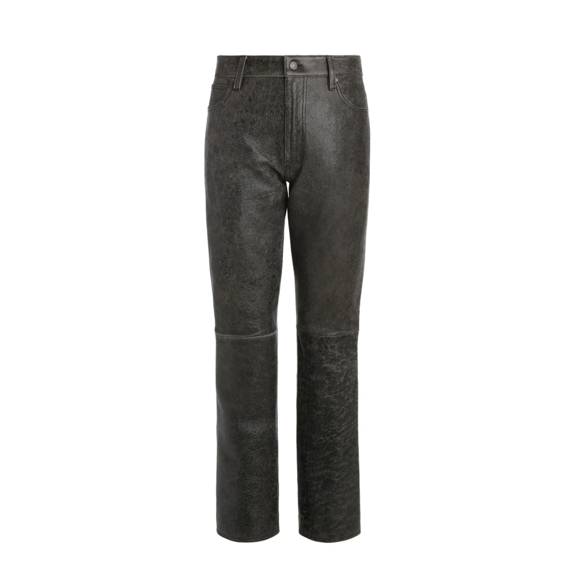 Guess USA Mens Crackle Leather Flare Pants