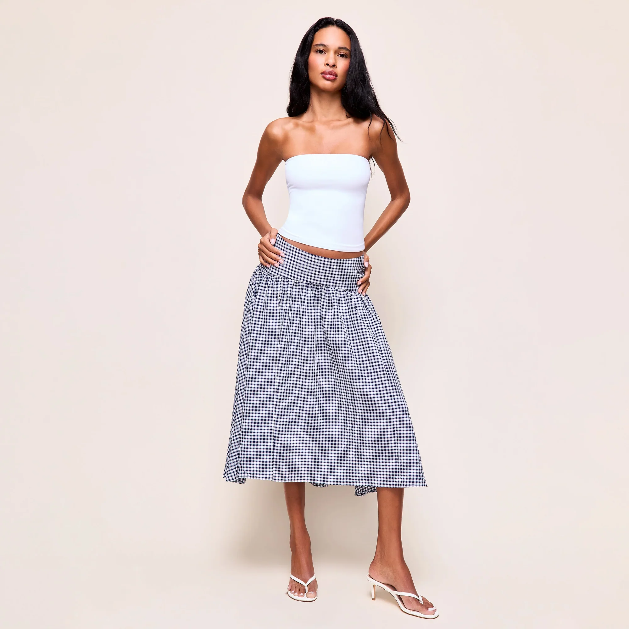 Guizio Womens Alegra Low Rise Midi Skirt - Image 2