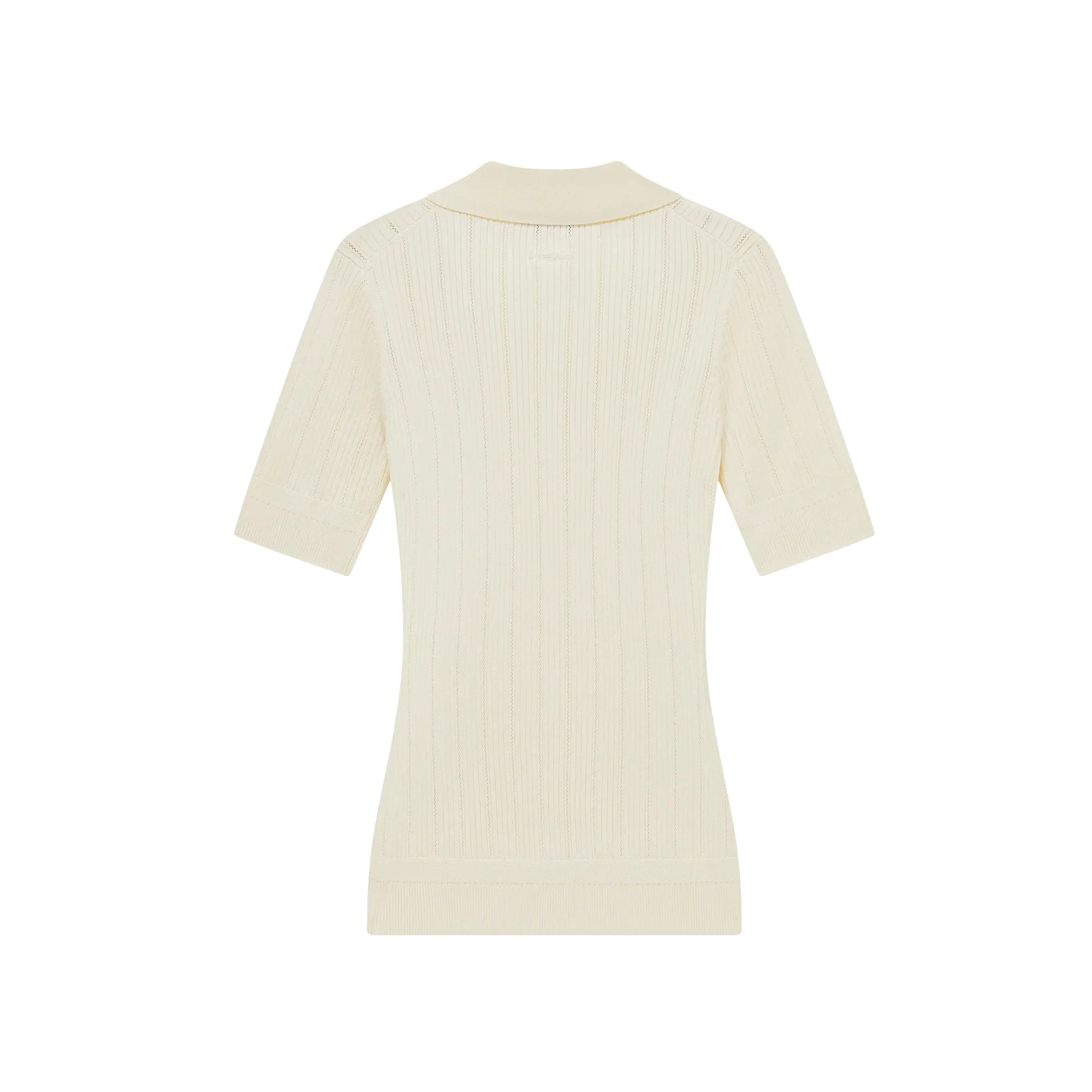 Head Golf Womens V Neck Pointelle Knit Polo Shirt - Image 2