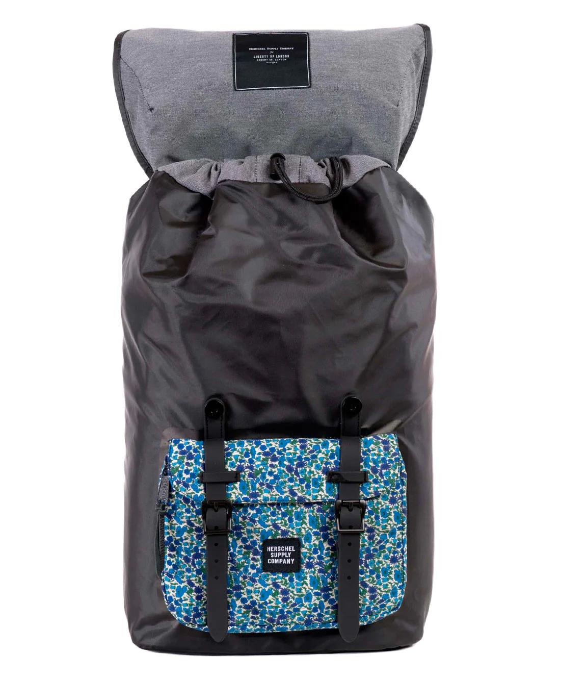 Herschel Supply Co.: Little America Backpack (Black/Petal & Bud Print) - Image 2