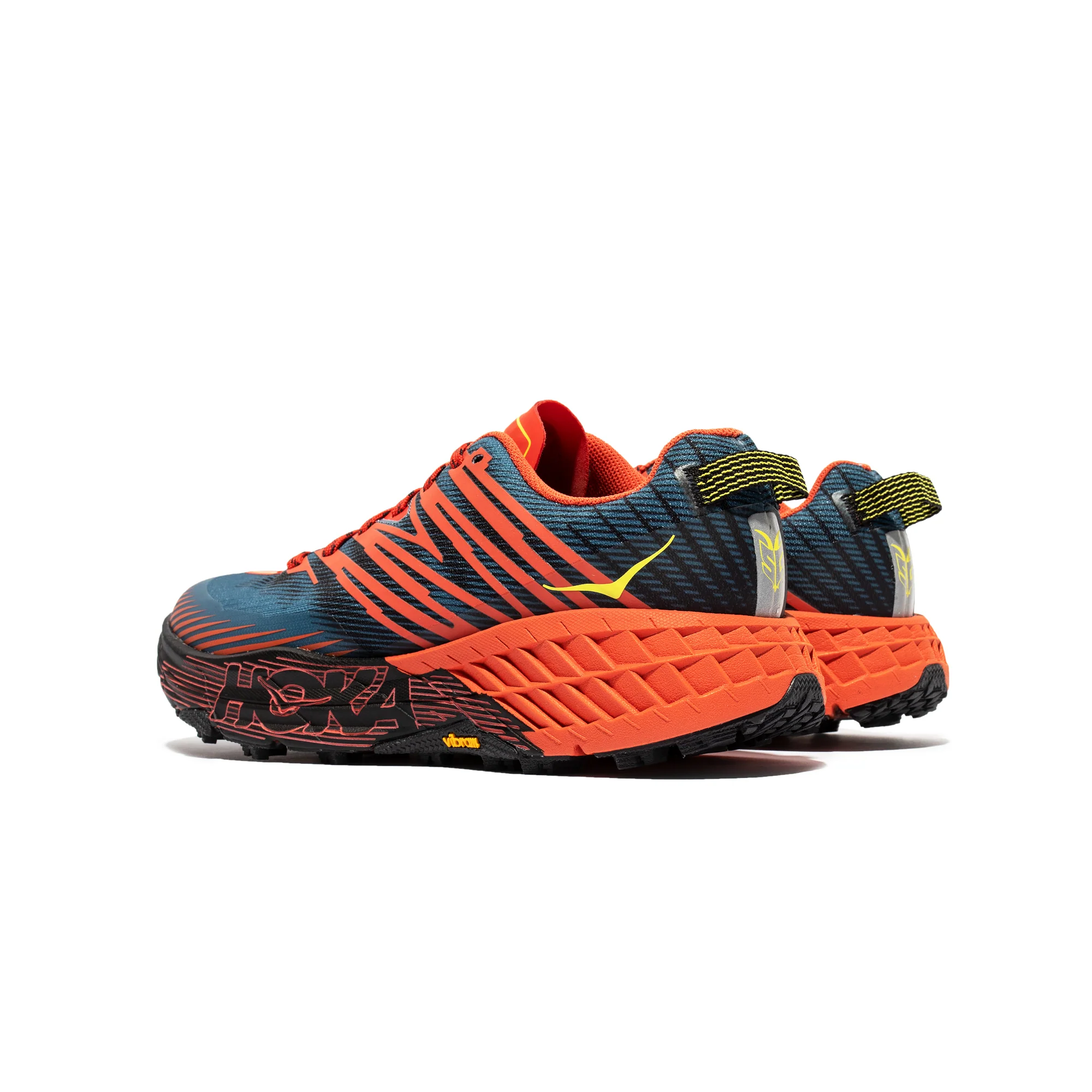 Hoka One One Mens Speedgoat 4 Shoes 'Fiesta/Provincial blue' - Image 3