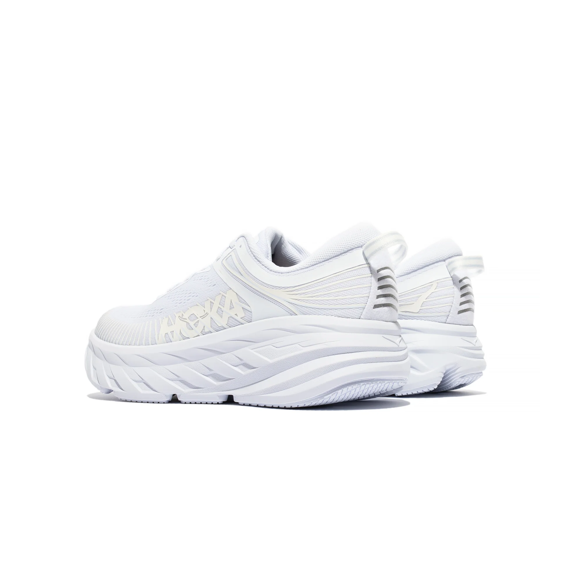 Hoka One One Womens Bondi 7 Shoes 'White' - Image 3
