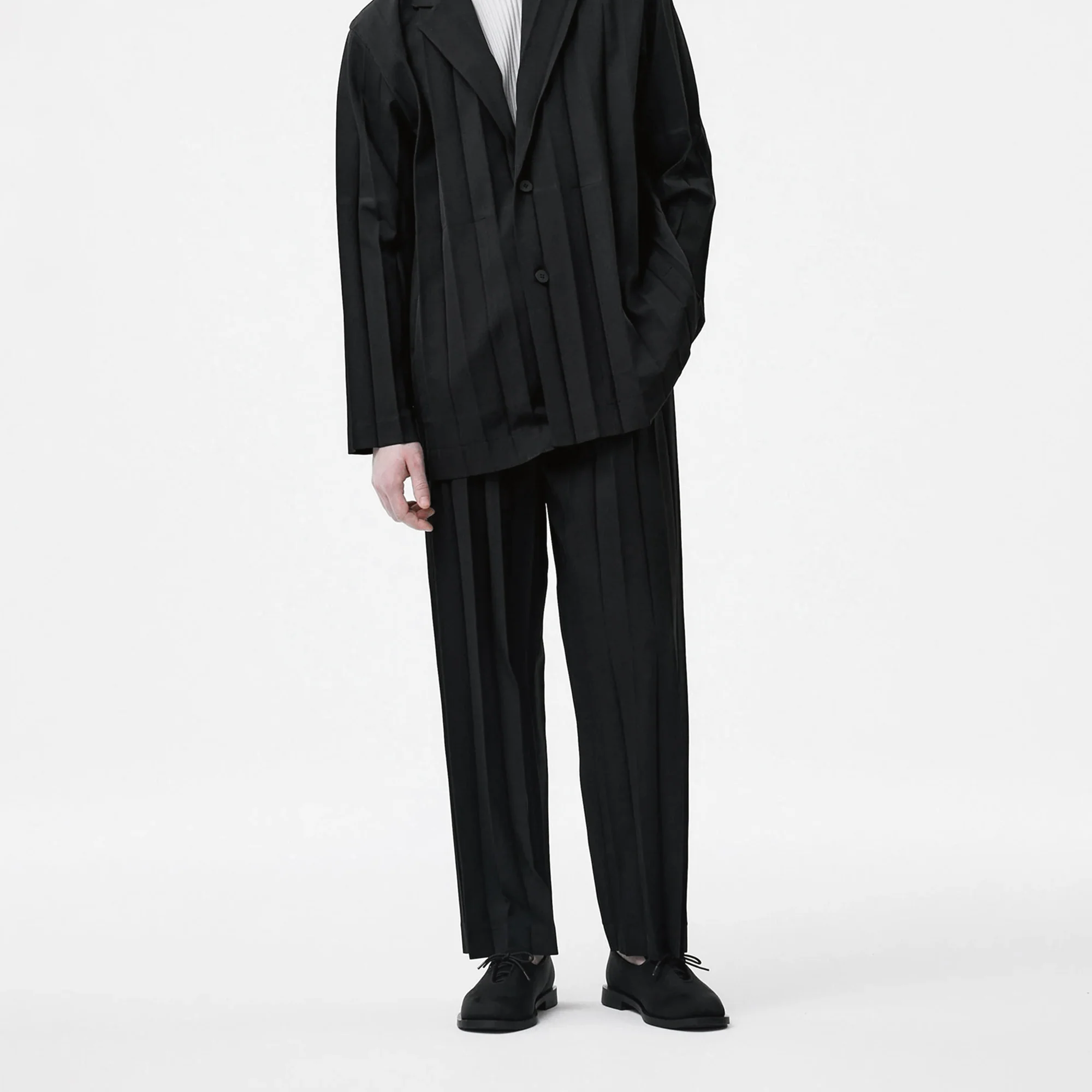 Homme Plissé Issey Miyake Mens Edge Ensemble Pants - Image 2