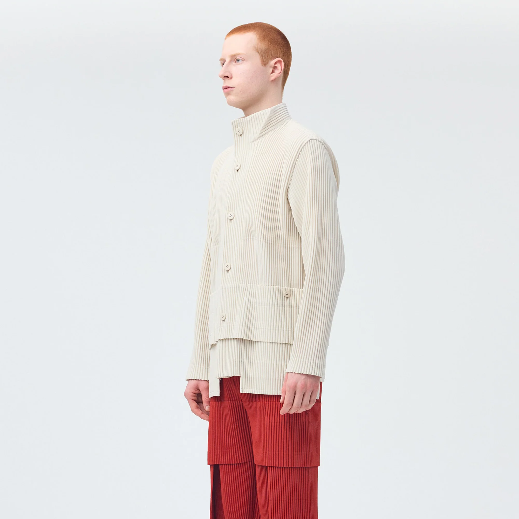 Homme Plissé Issey Miyake Mens Multi-Pocket Shirt - Image 4