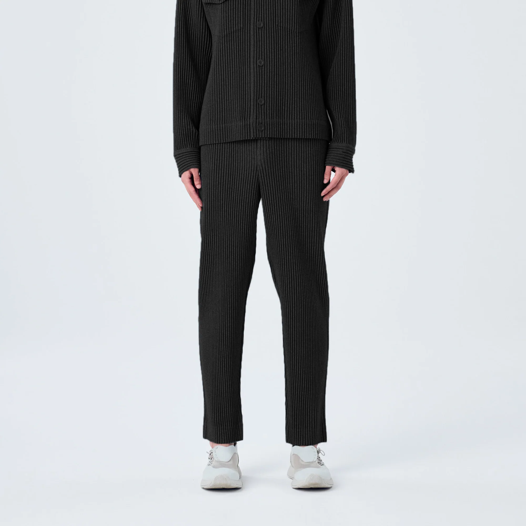 Homme Plissé Issey Miyake Mens Wool-Like Pleat Pants - Image 2