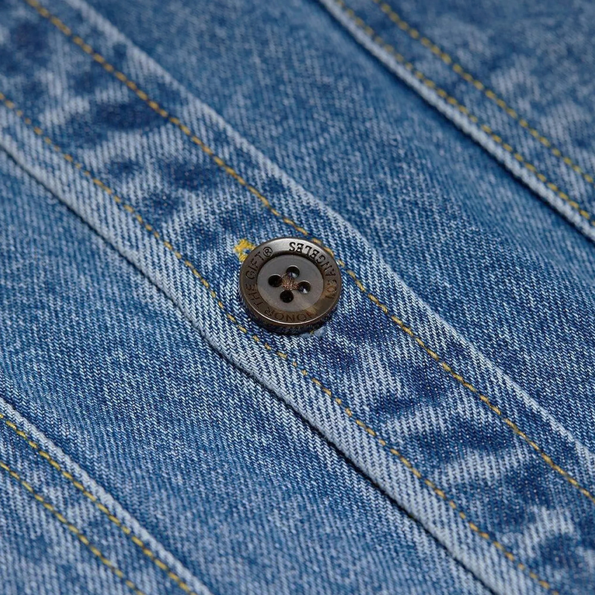 Honor The Gift C-Fall Denim L/S Button Up Shirt 'Blue' - Image 3