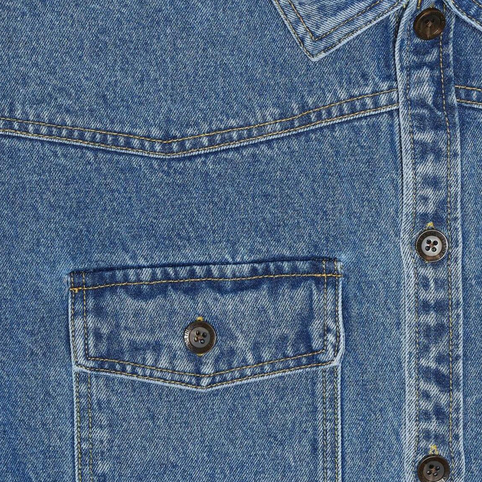 Honor The Gift C-Fall Denim L/S Button Up Shirt 'Blue' - Image 4