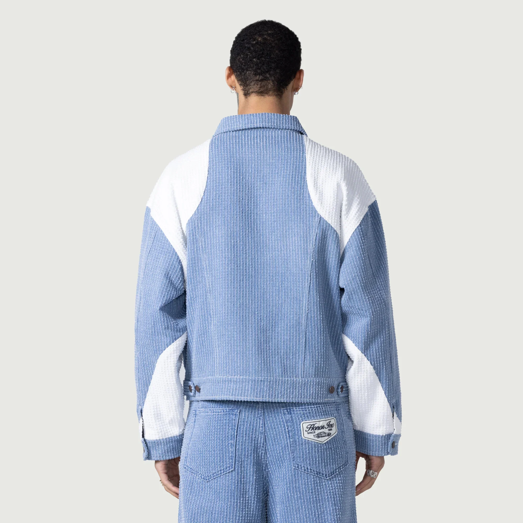 Honor The Gift Mens Panel Trucker Jacket - Image 3