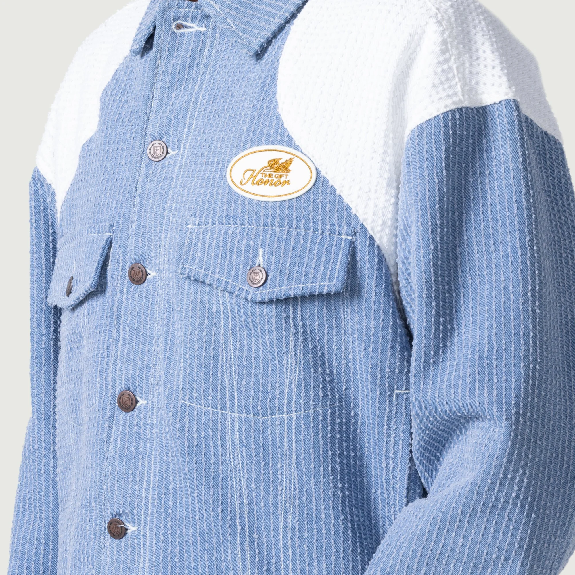 Honor The Gift Mens Panel Trucker Jacket - Image 4