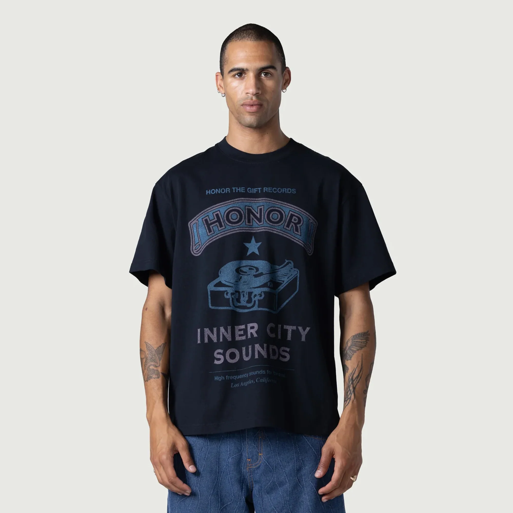 Honor The Gift Mens Honor Records Tee - Image 2