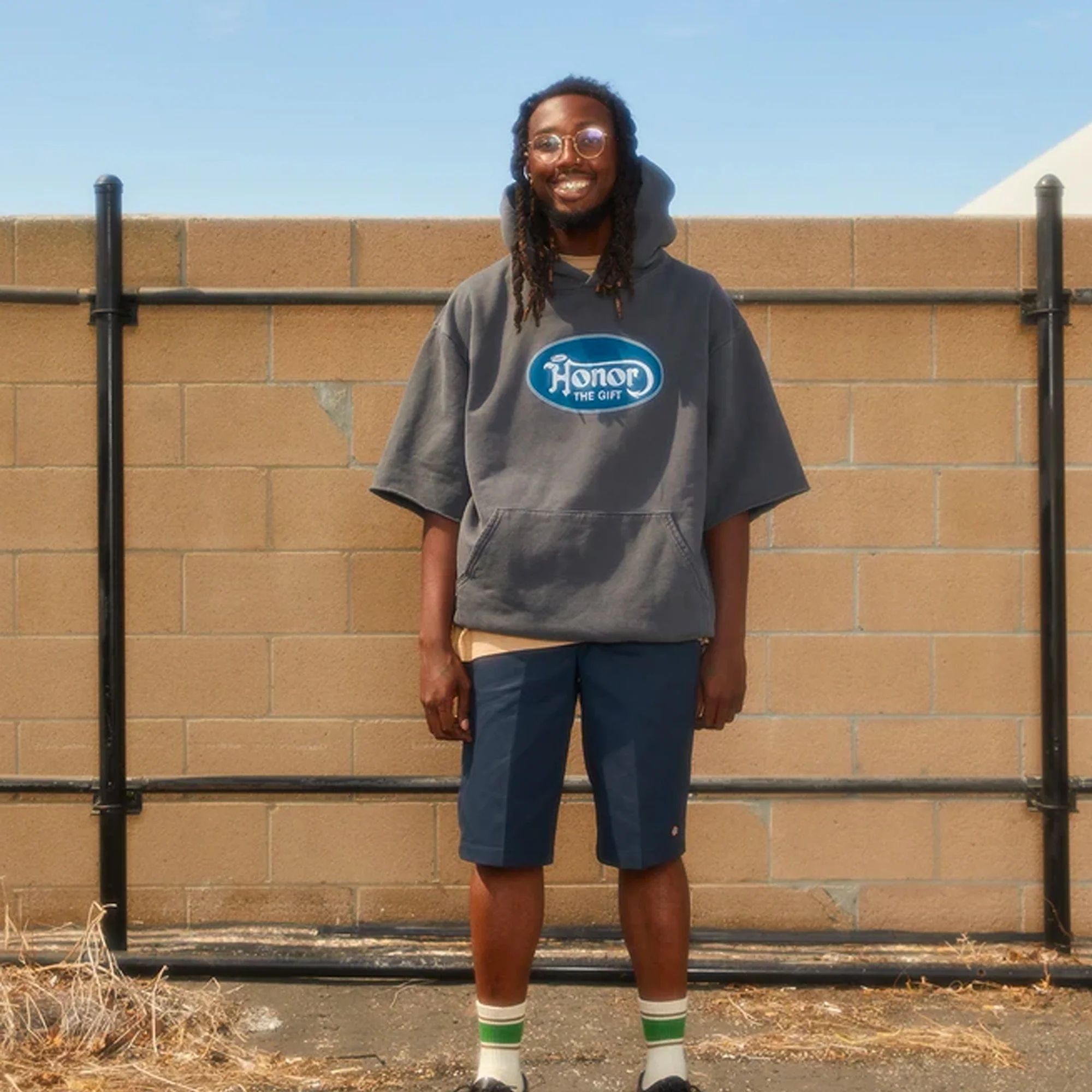 Honor The Gift Mens City Of Angels Hoodie 'Black' - Image 3