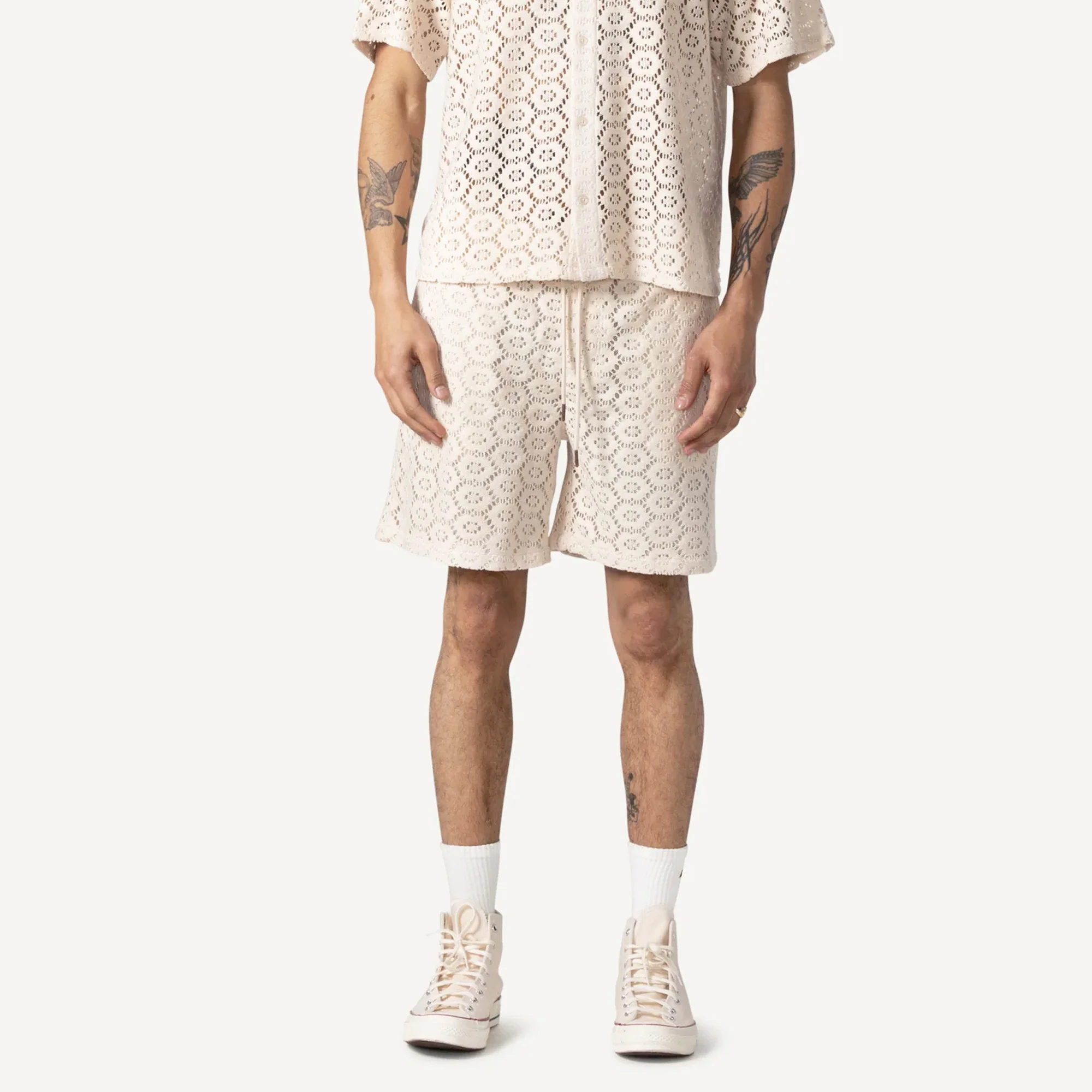 Honor The Gift Mens Crochet Shorts - Image 2