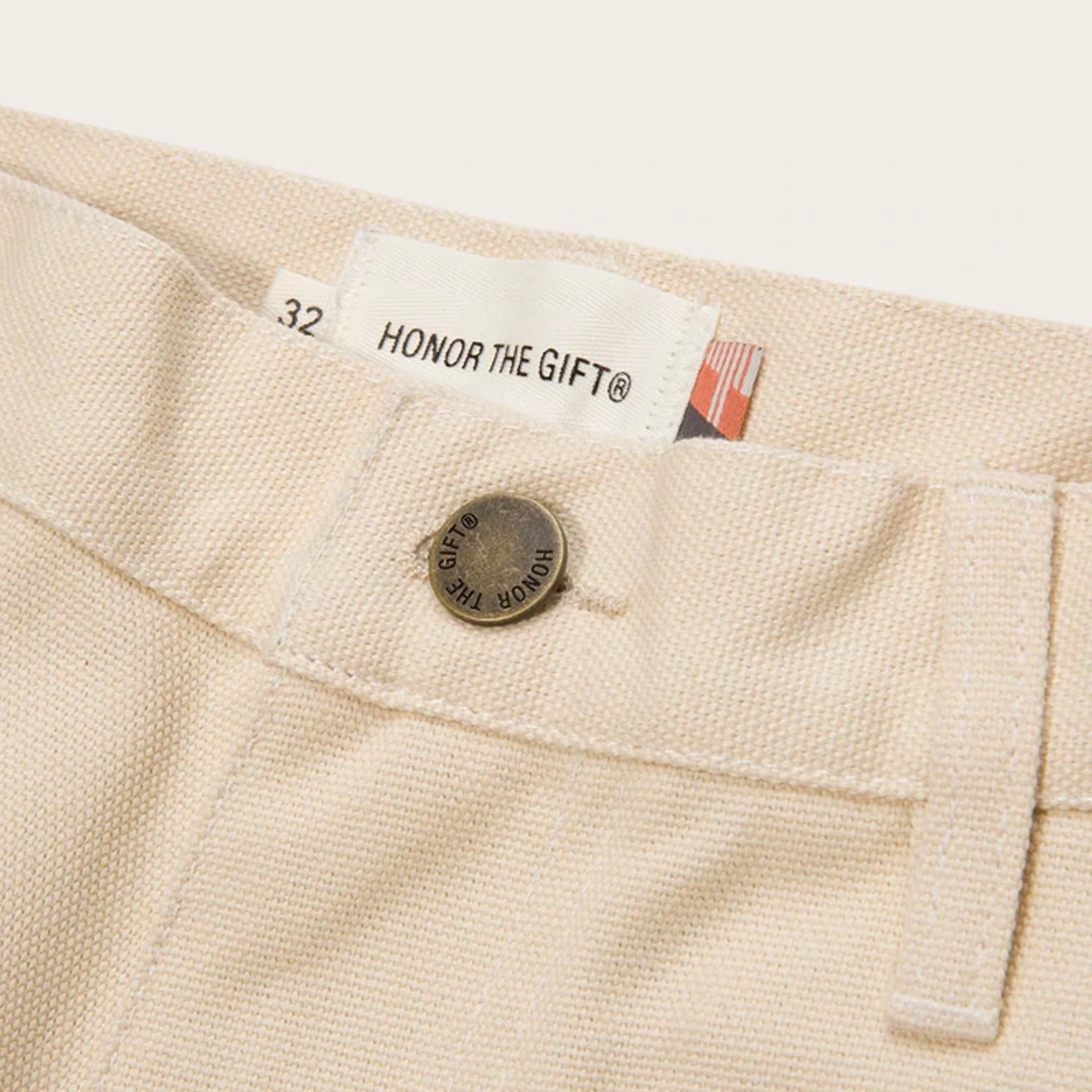 Honor the Gift Mens Hawthorne Canvas Pants Cream - Image 4