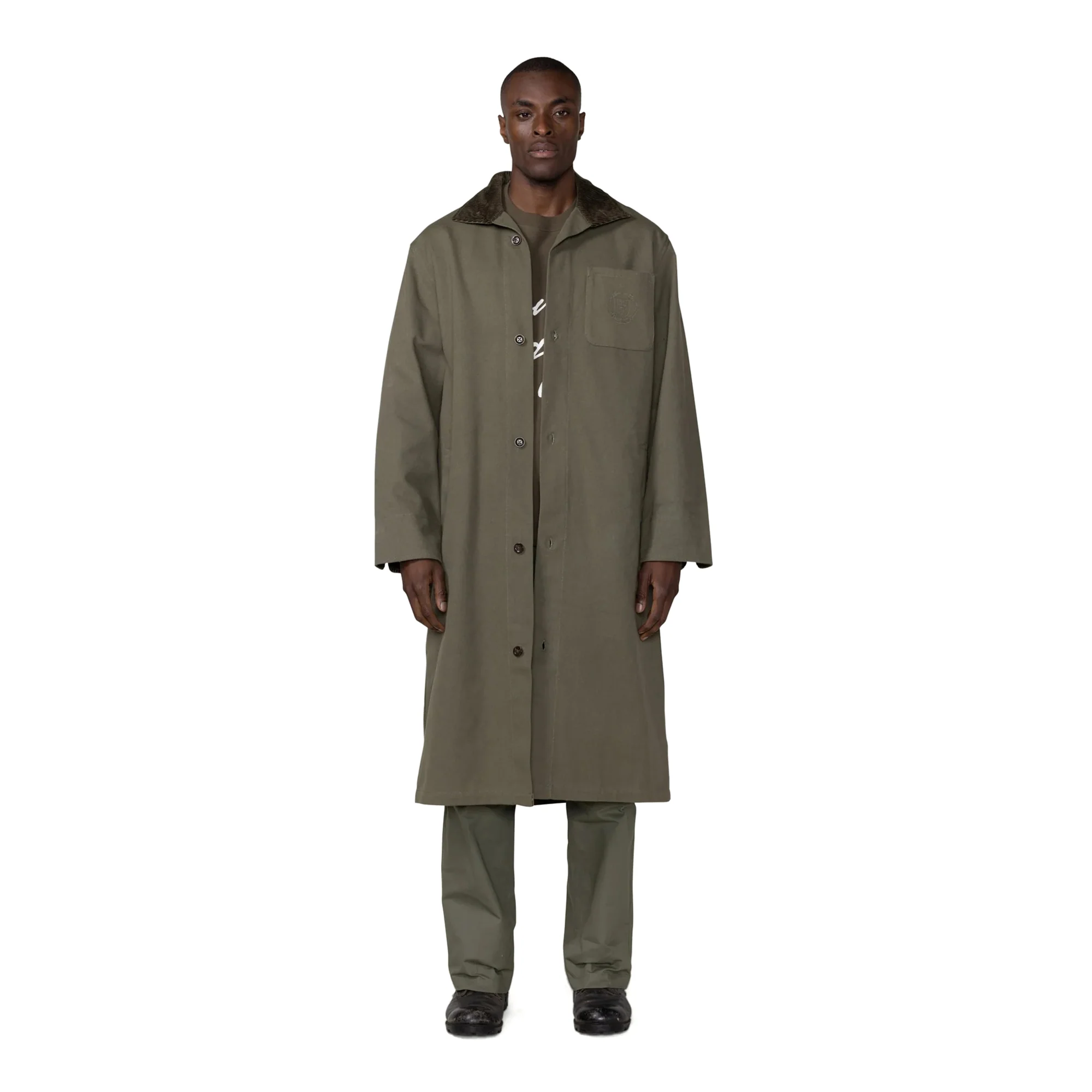 Honor The Gift Mens Honor Canvas Trench Coat - Image 2