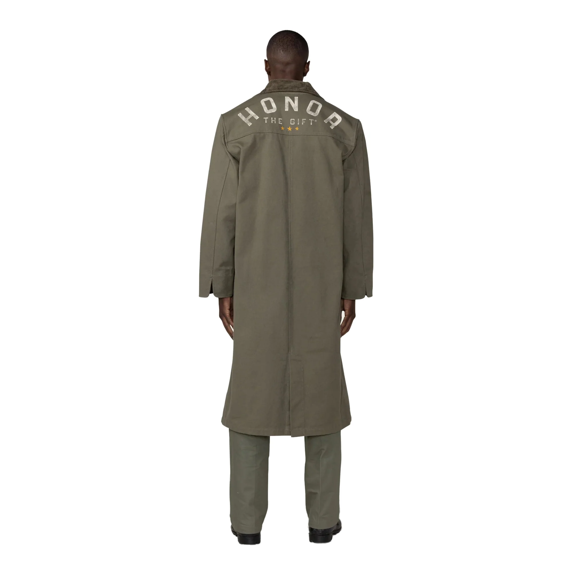 Honor The Gift Mens Honor Canvas Trench Coat - Image 3