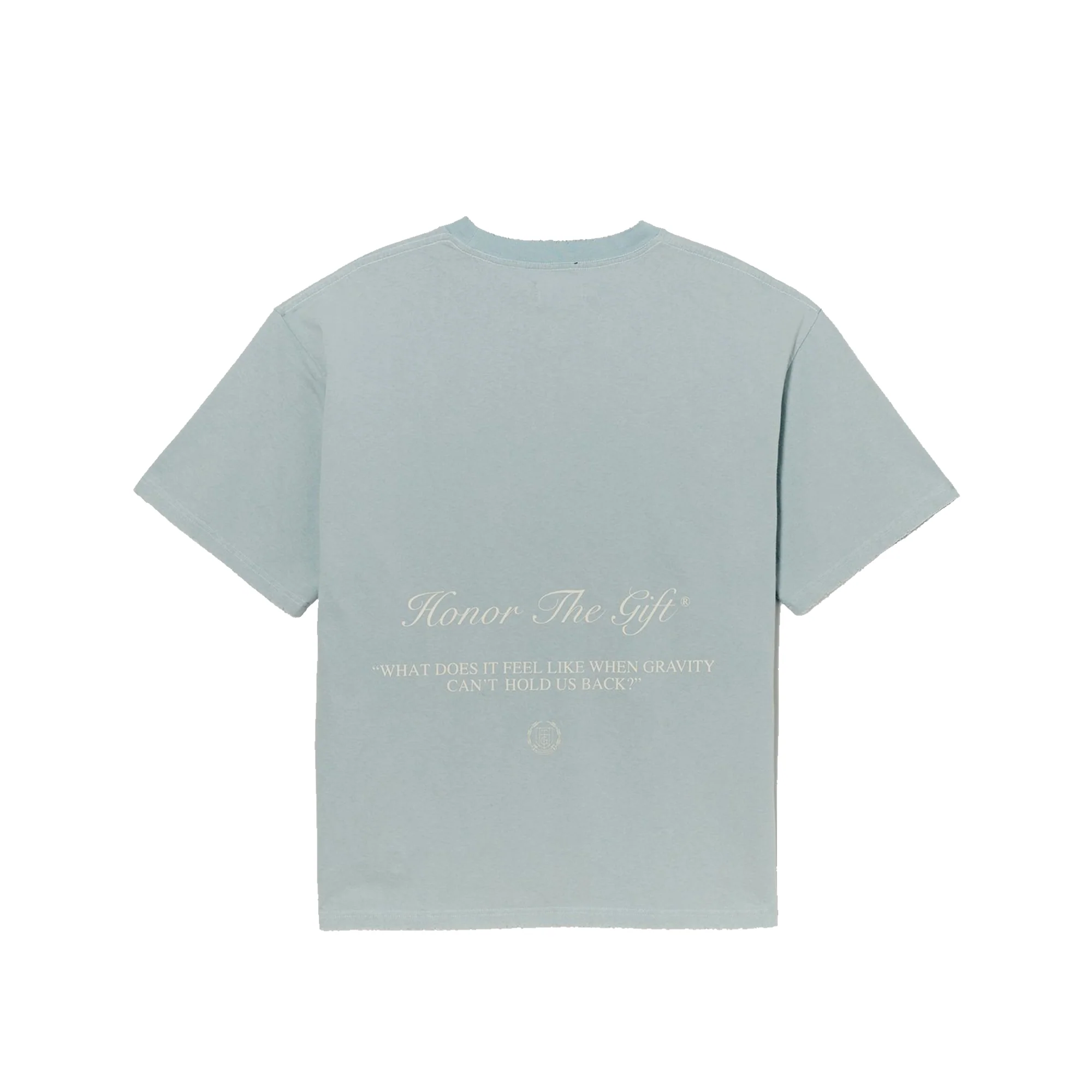 Honor The Gift Mens 'Sky Blue' Iron Peace S/S T-Shirt - Image 2