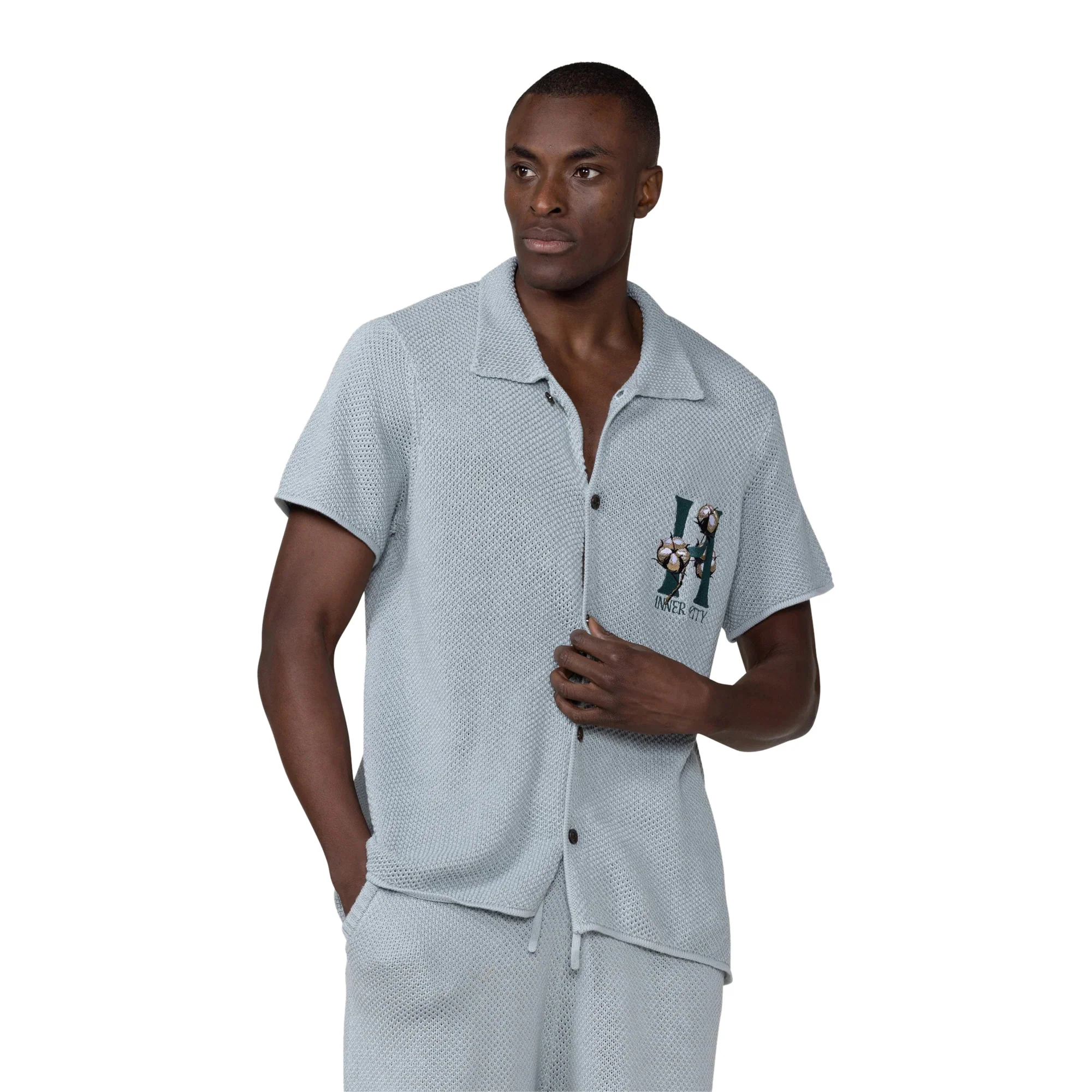 Honor The Gift Mens Knit H Button Shirt - Image 2