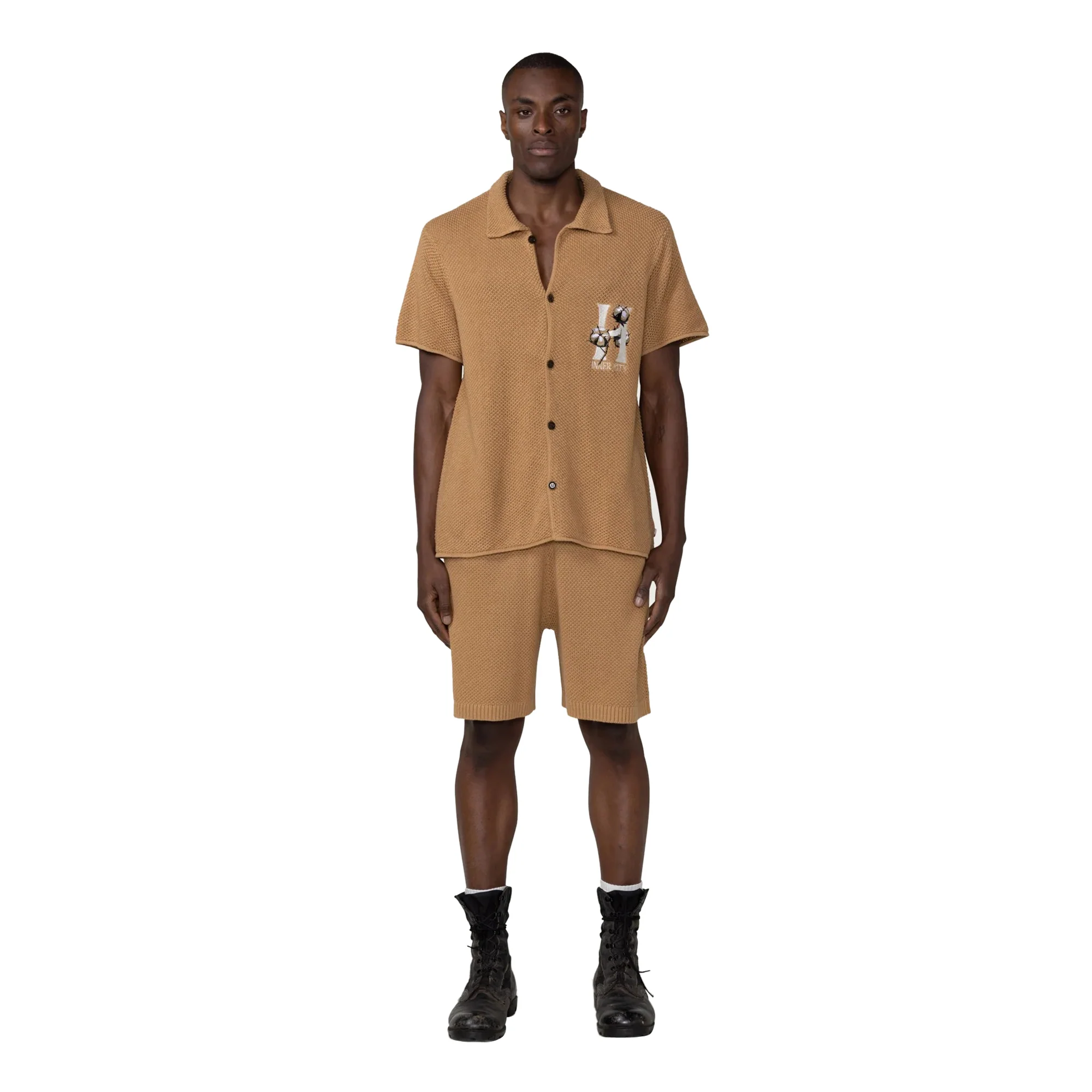 Honor The Gift Mens Knit H Button Up Shirt - Image 2