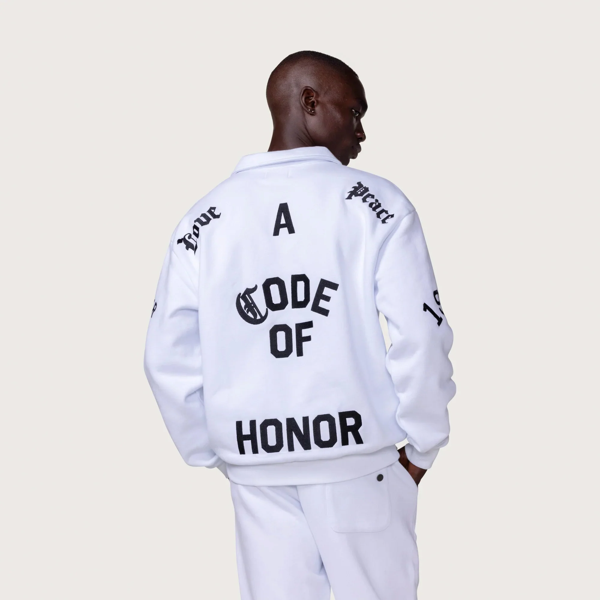 Honor The Gift Mens Mascot Henley Sweater - Image 3