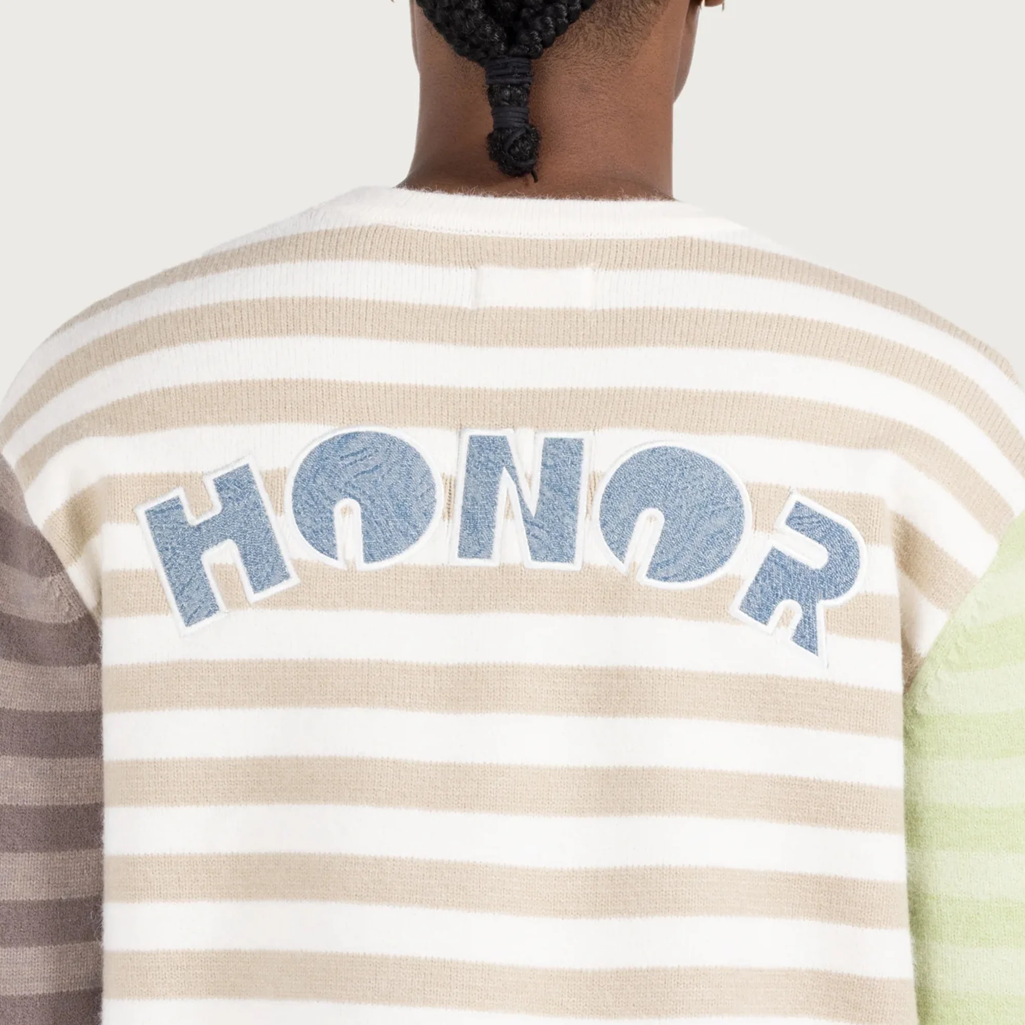 Honor The Gift Mens Multi Stripe Crew Longsleeve - Image 4