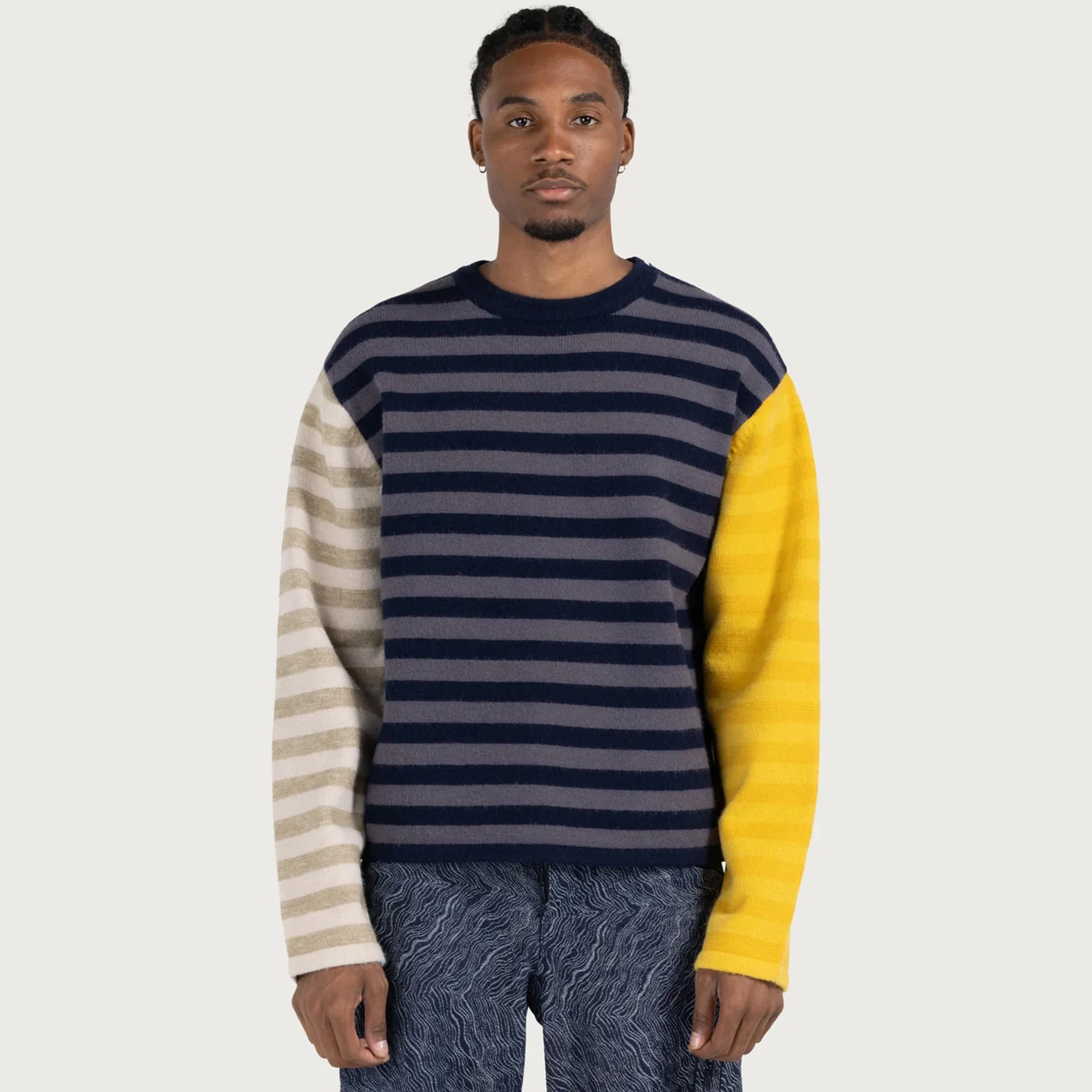Honor The Gift Mens Multi Stripe Crew Longsleeve - Image 2