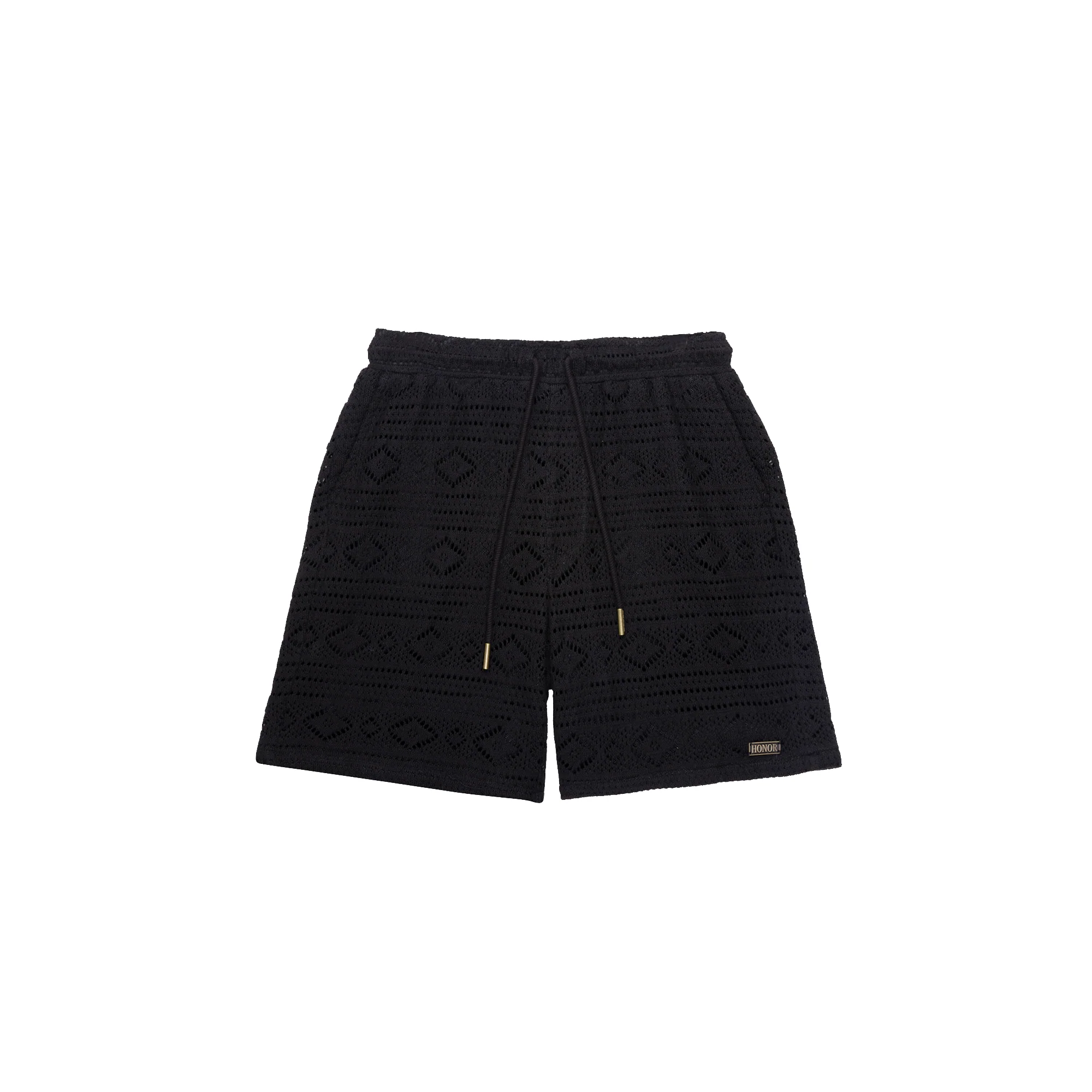 Honor The Gift Mens Pointelle Crochet Drawcord 7" Shorts