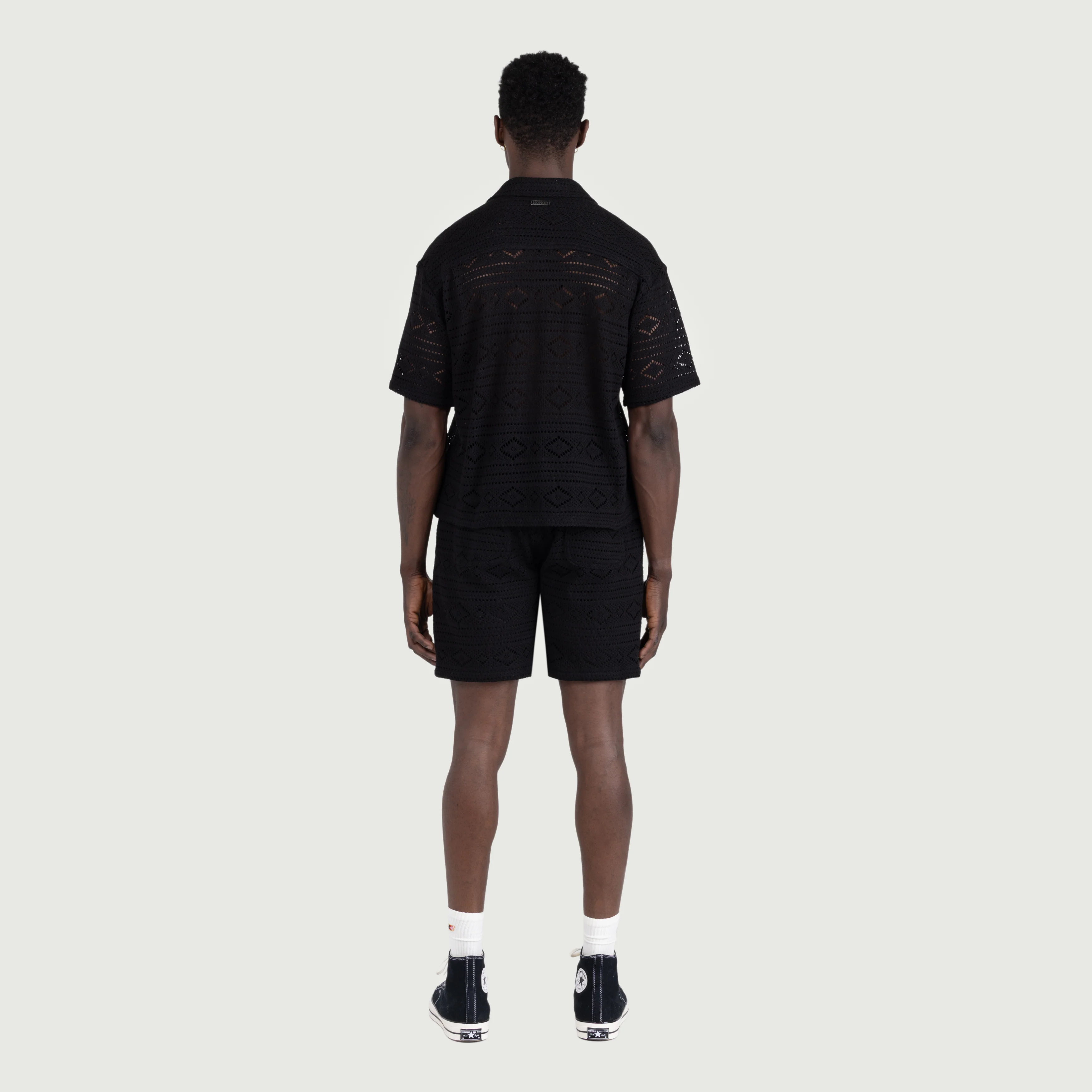Honor The Gift Mens Pointelle Crochet Drawcord 7" Shorts - Image 3