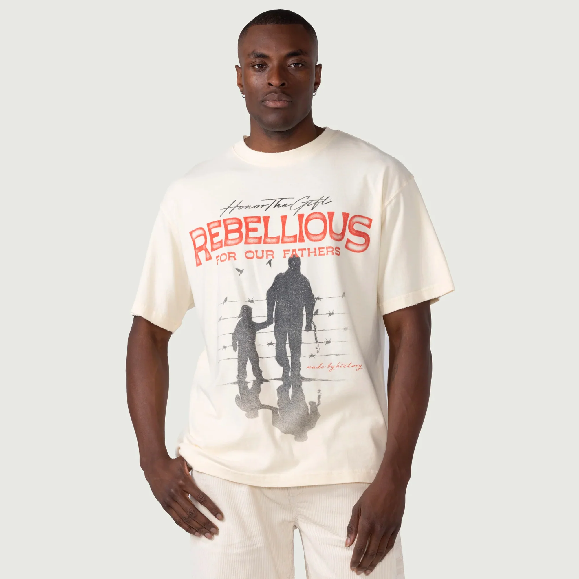 Honor The Gift Mens Rebellious For Our Fathers SS Tee - Image 2