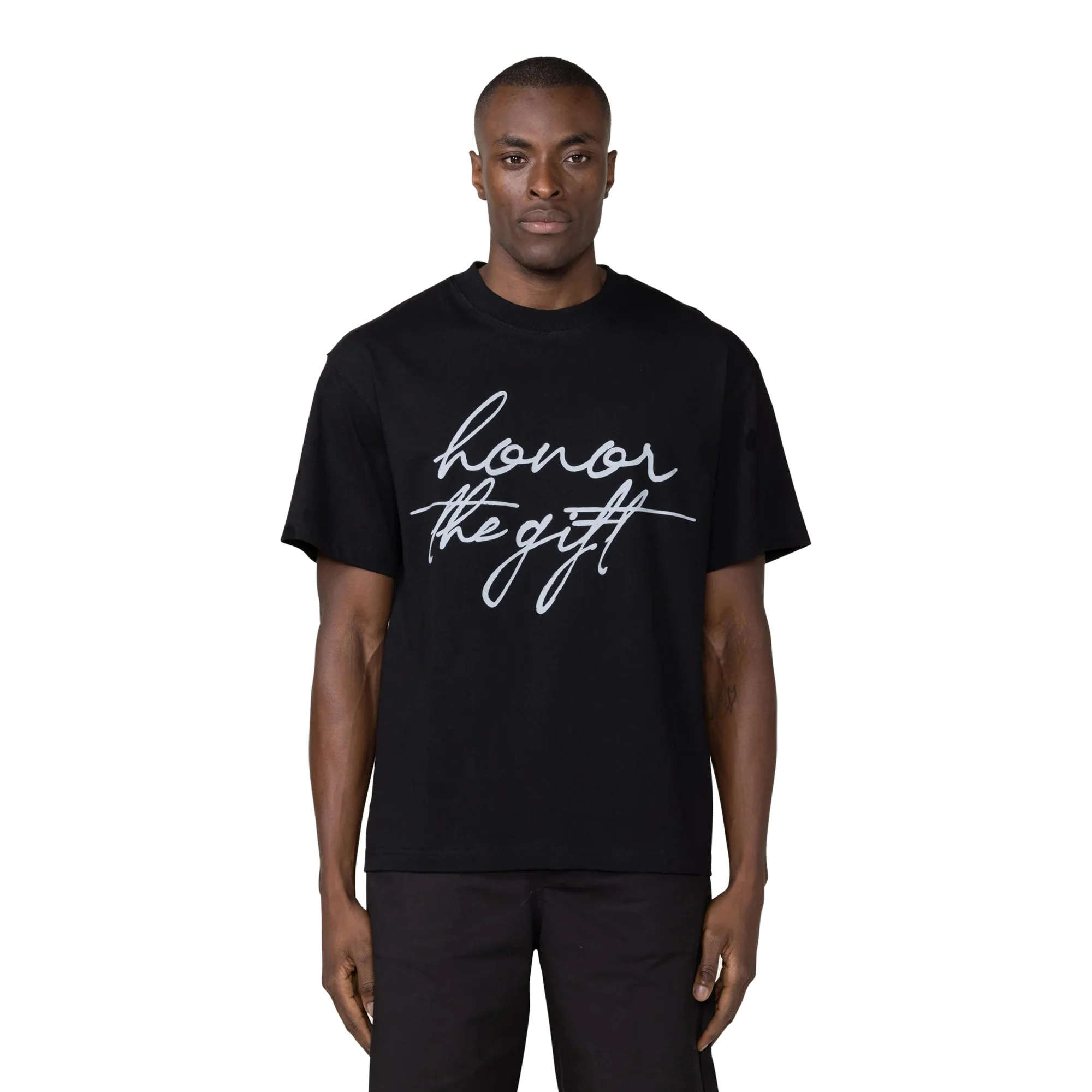 Honor The Gift Mens Script SS Tee - Image 2