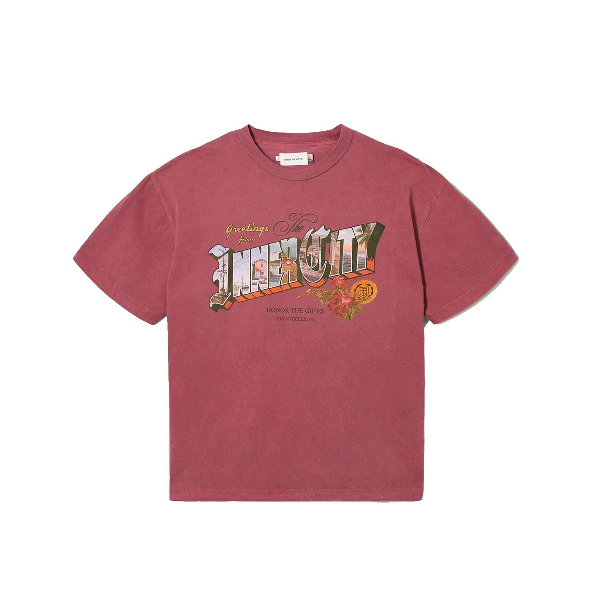 Honor The Gift Mens Summer Greetings Tee 'Brick'