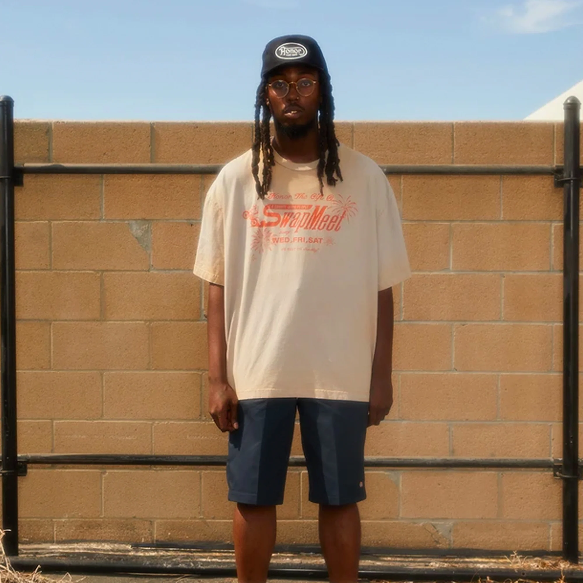 Honor The Gift Mens Swap Meet Tee 'Rust' - Image 3