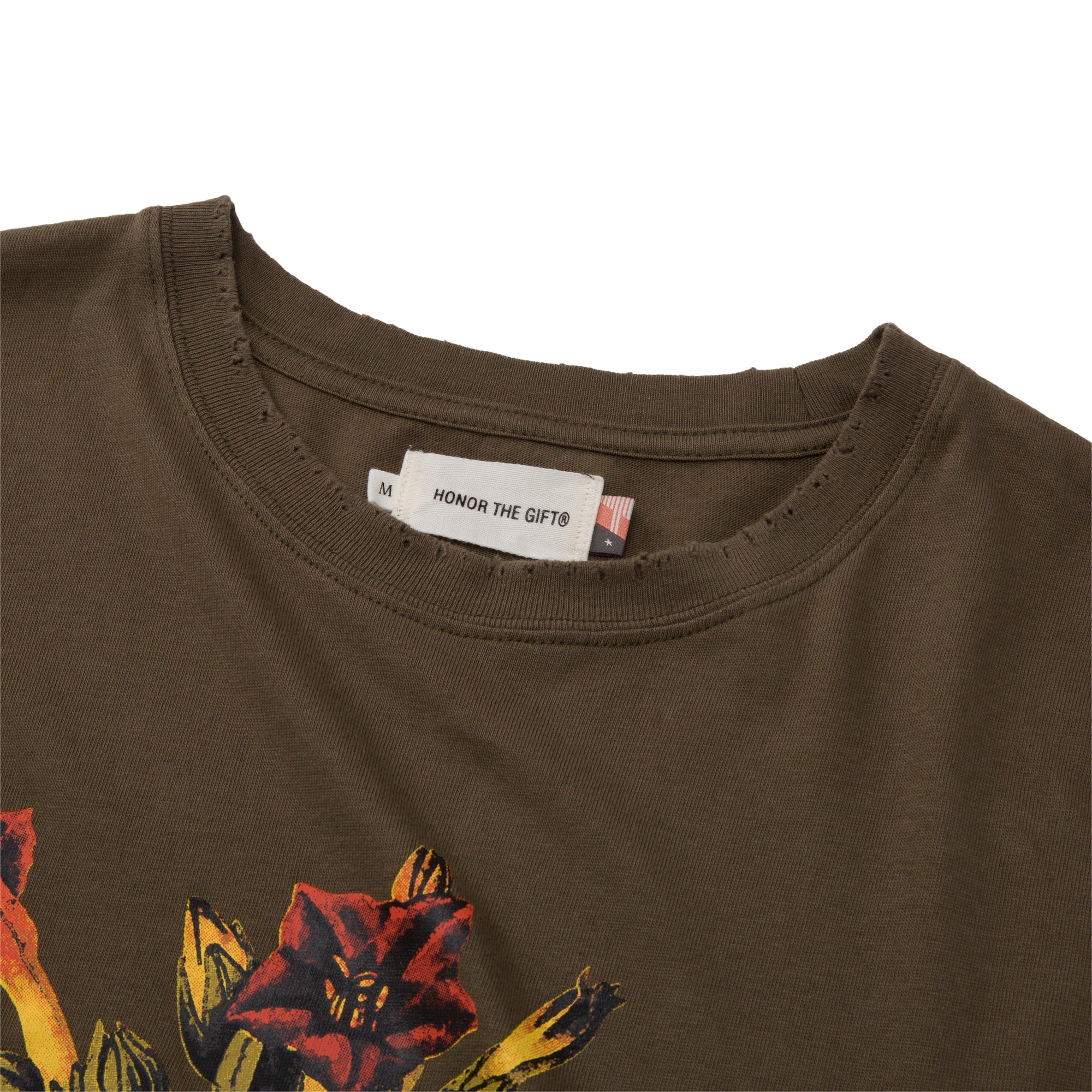 Honor The Gift Mens Tobacco Flower SS Tee - Image 2