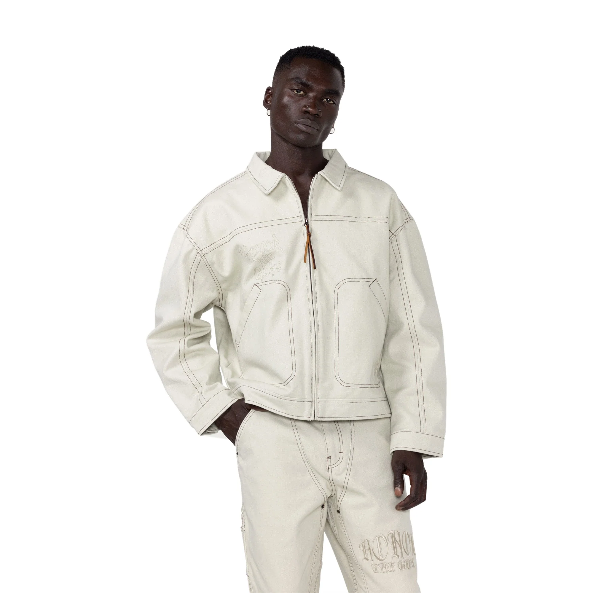 Honor the Gift Mens Script Carpenter Jacket - Image 2