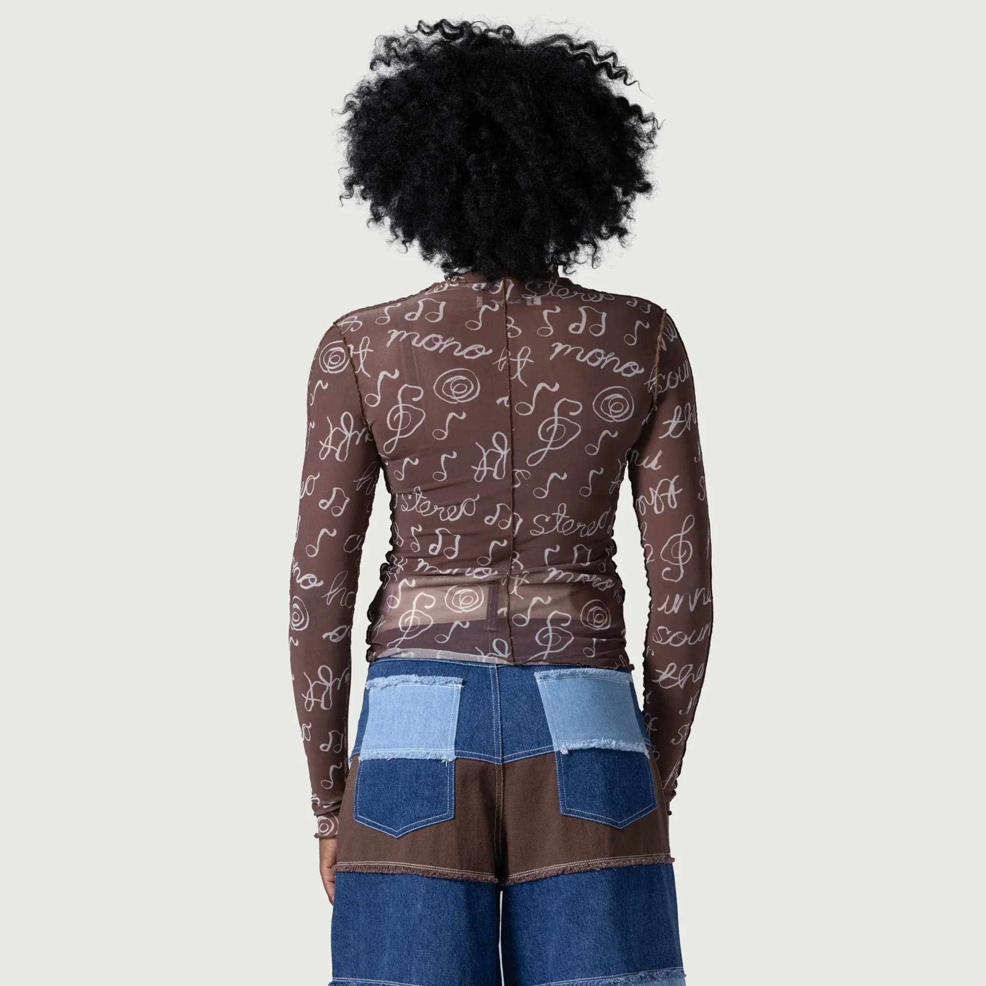 Honor The Gift Womens Honor Lettuce Mock Neck Shirt - Image 3