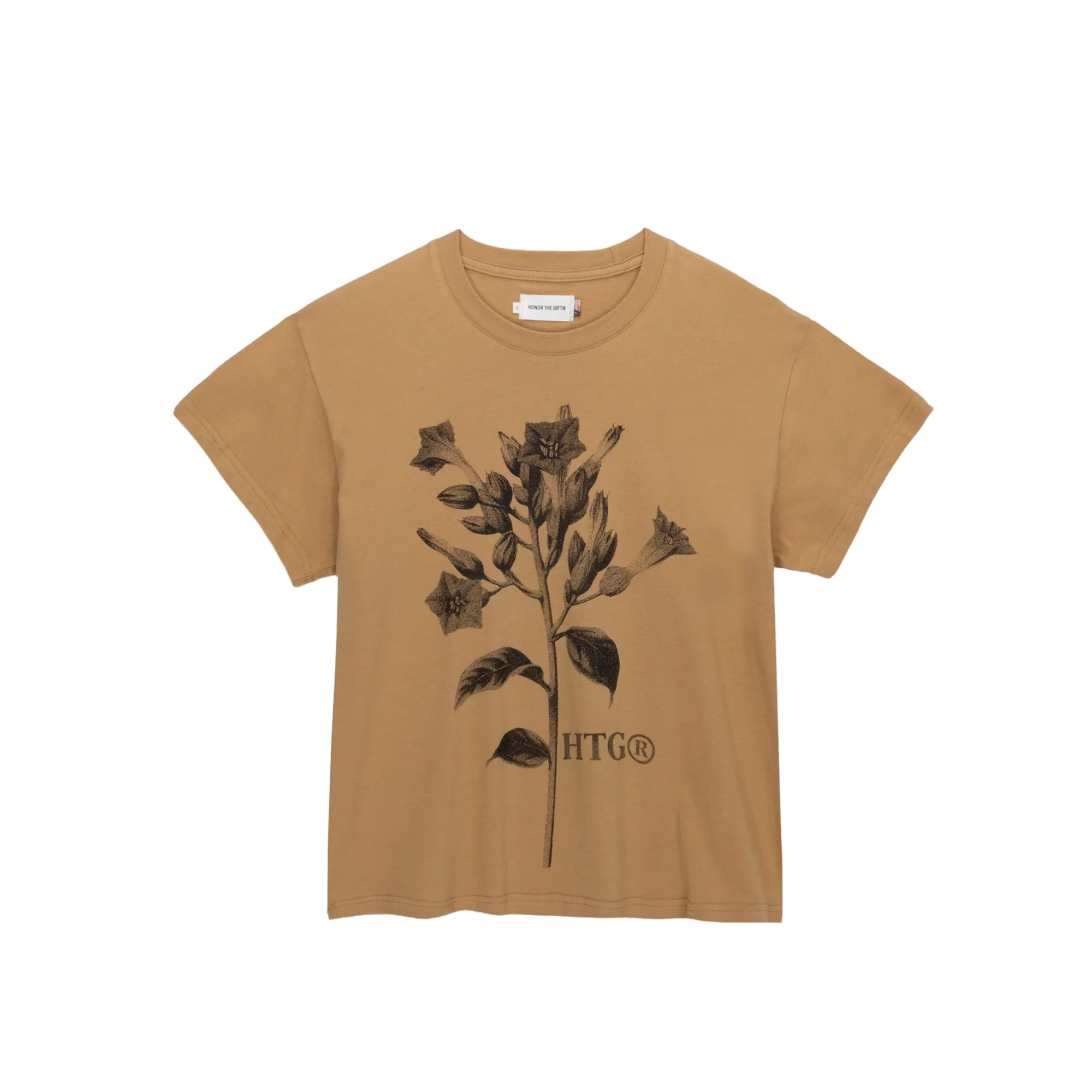 Honor The Gift Womens Tobacco Flower SS Tee