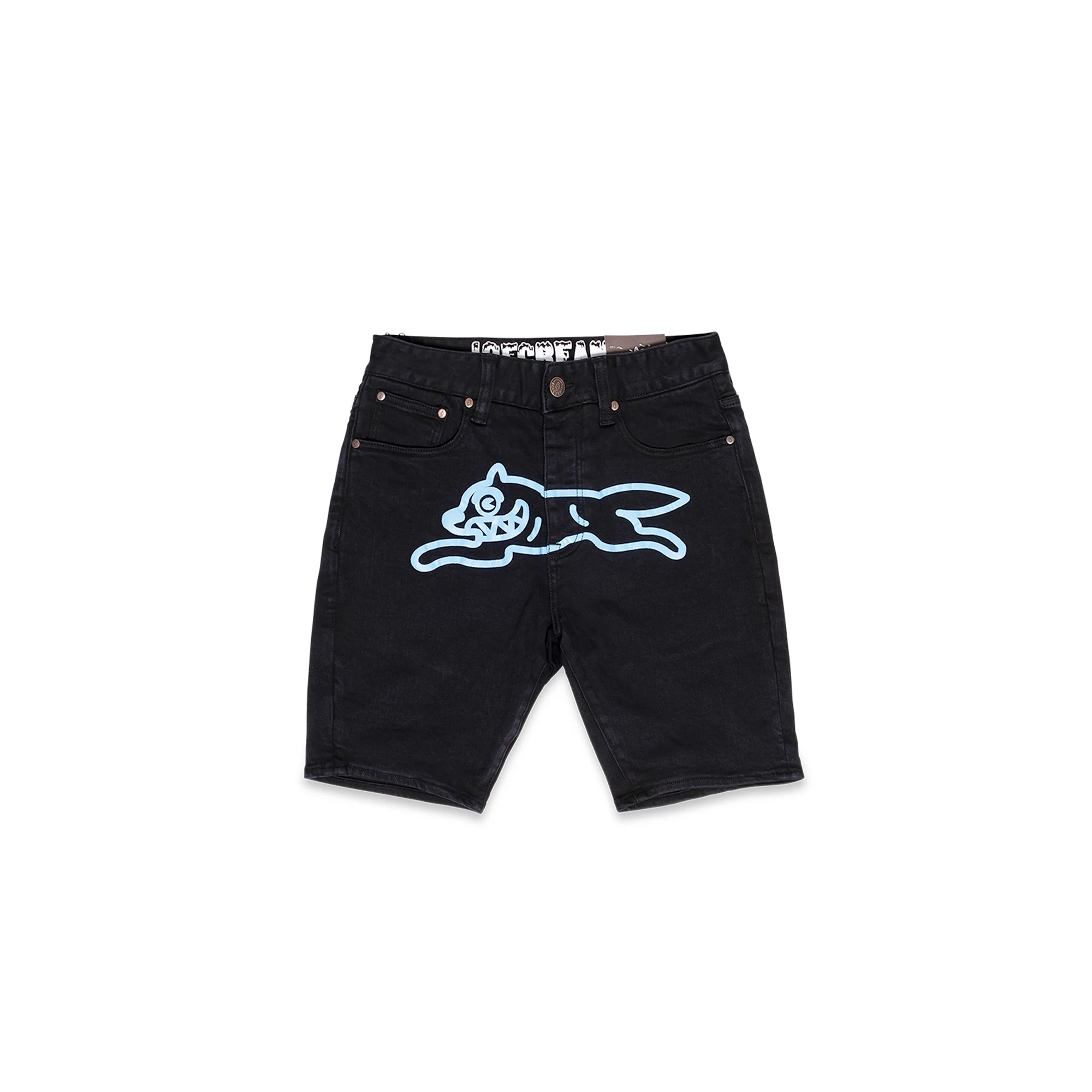 Icecream Mens Blue Jean Shorts 'Black Jean'