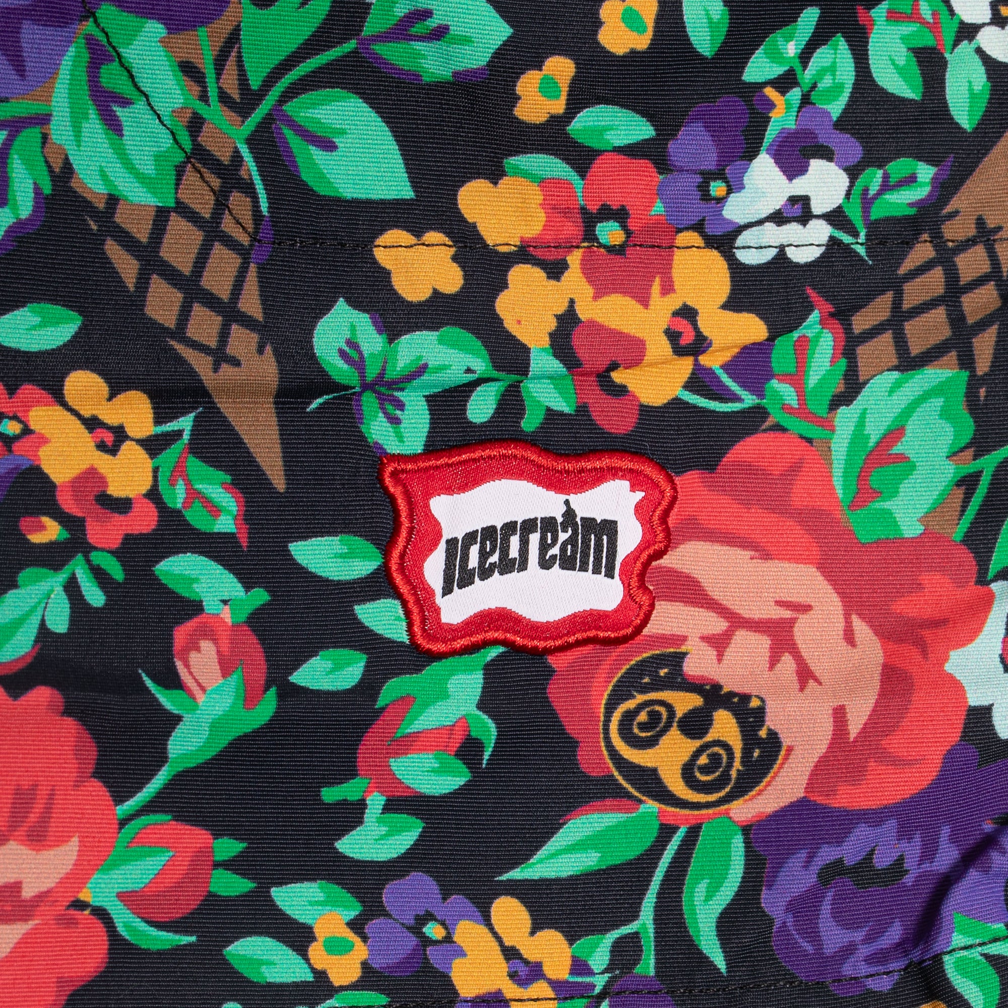 Icecream Mens Floral Shorts 'Black' - Image 3