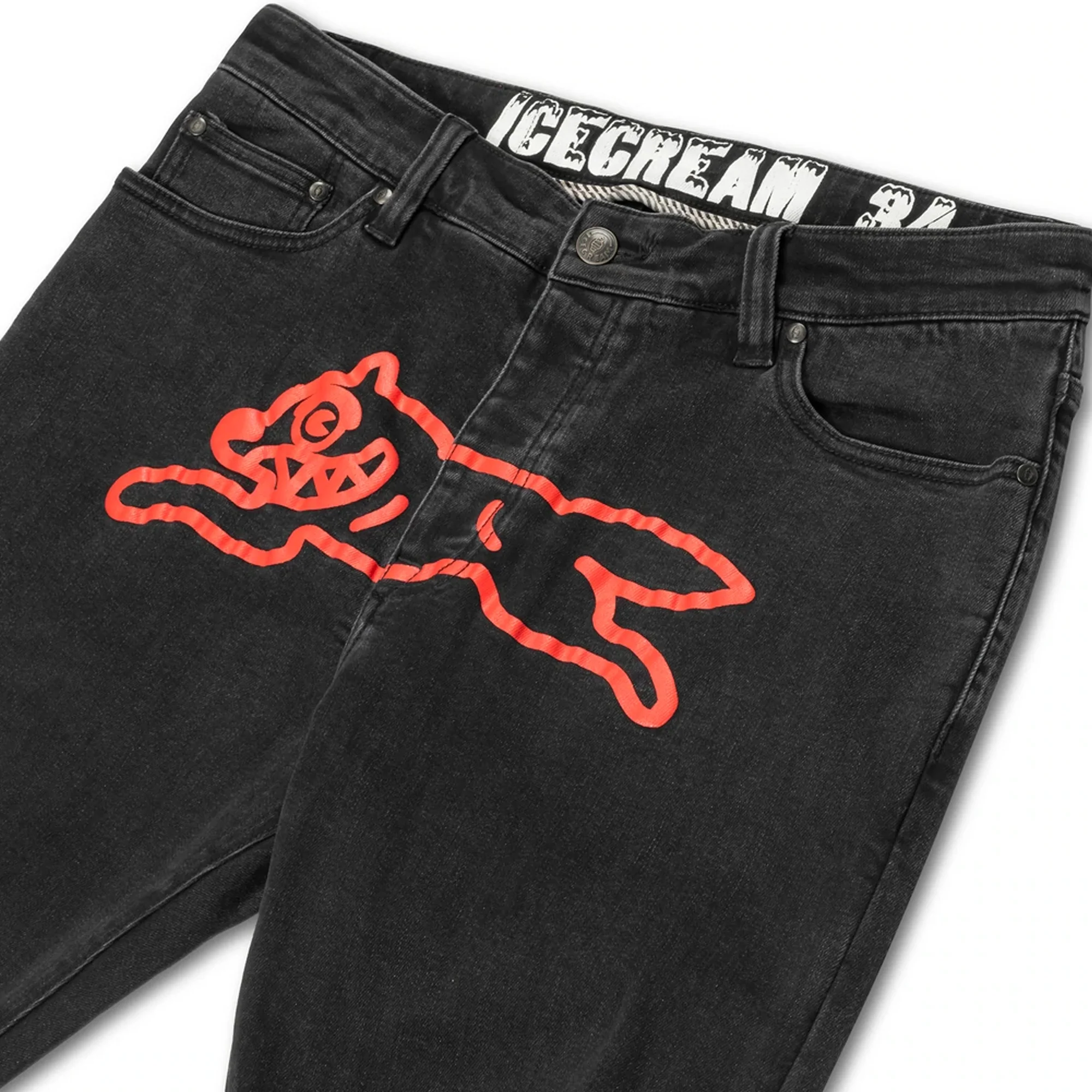 Icecream Mens Running Dog Jean 'Black' - Image 3